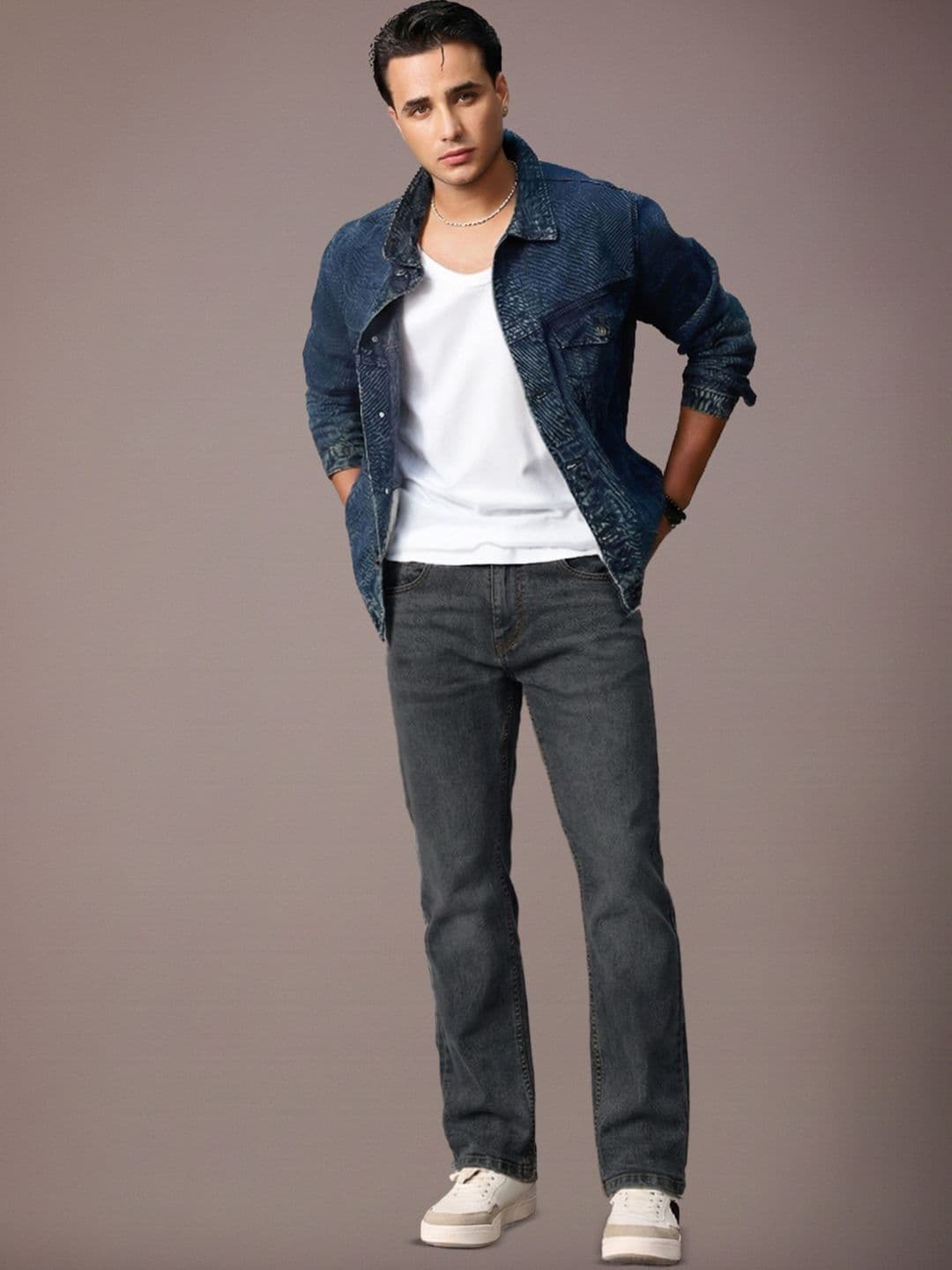 Urbano Fashion Men Bootcut Heavy Fade Clean Look Stretchable Jeans - view 1