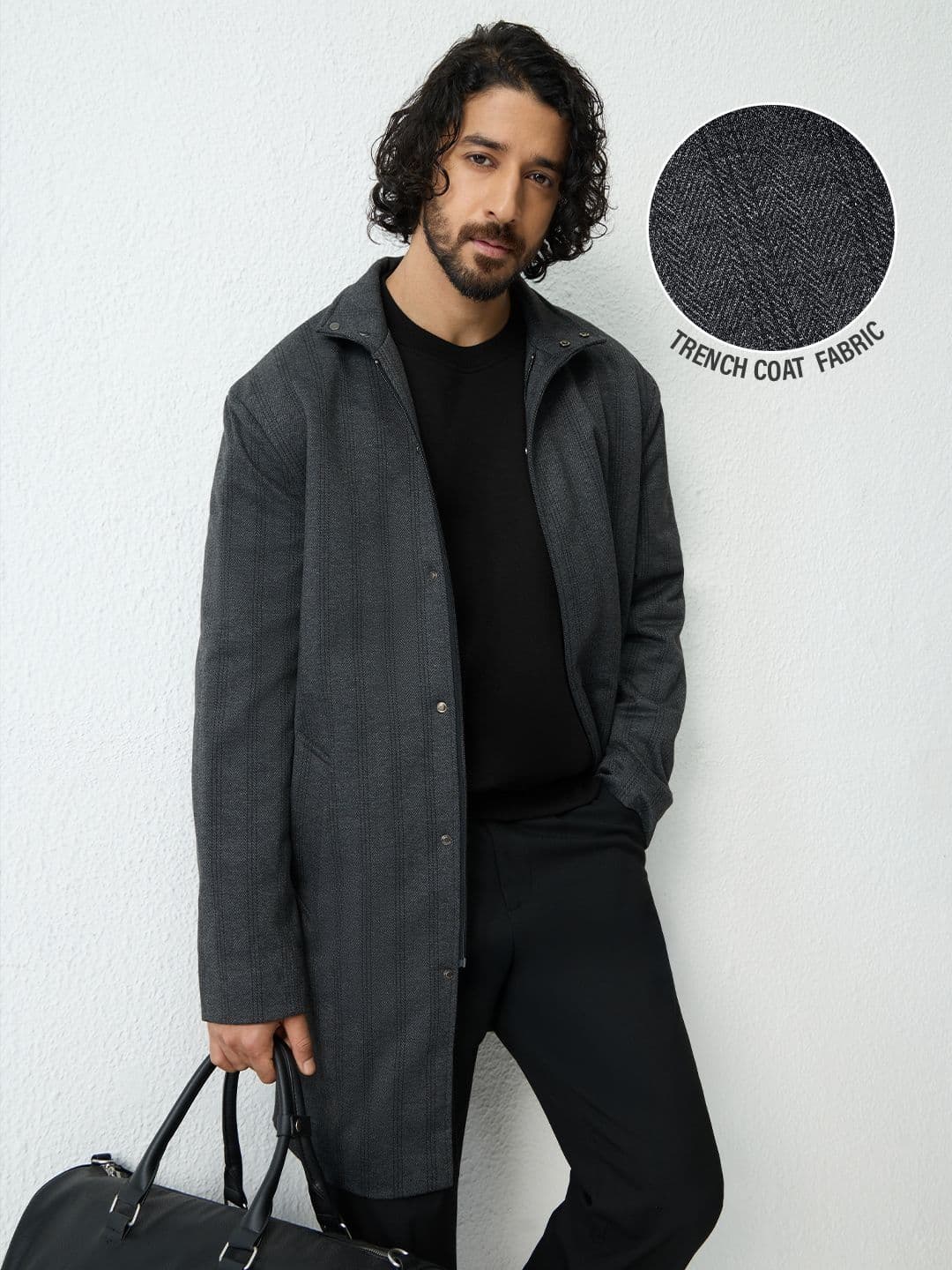 The Souled Store Men Regular Fit Printed Charcoal Jackets - view 1