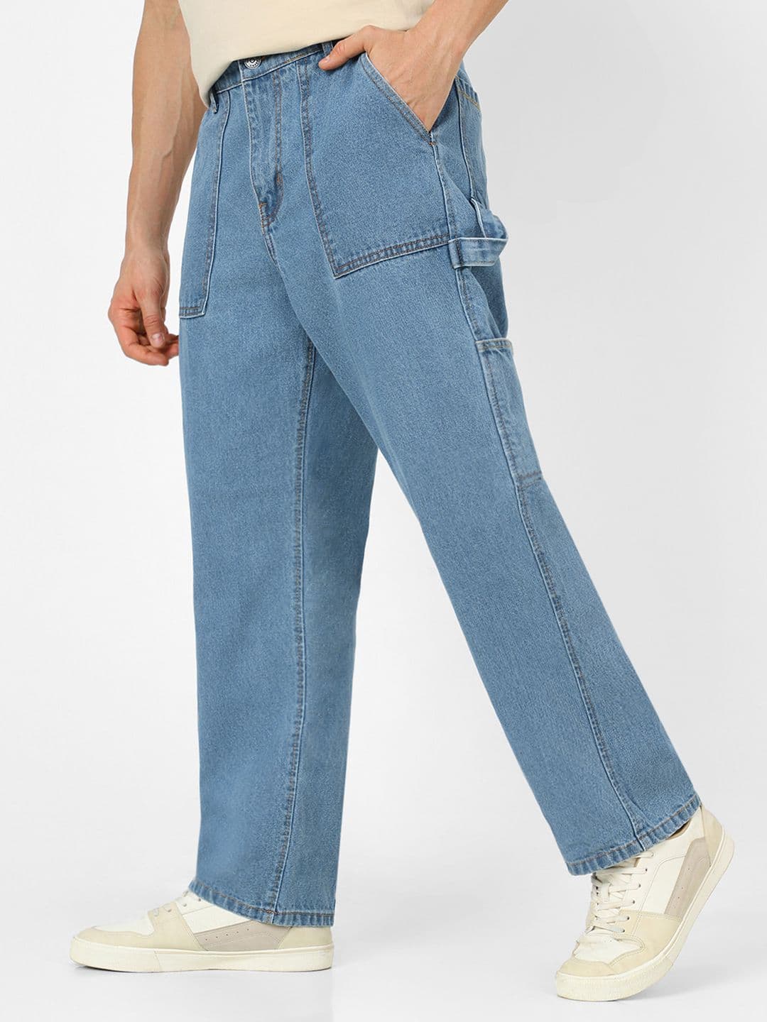 Urbano Fashion Men Loose Fit Carpenter Cargo Jeans - view 1