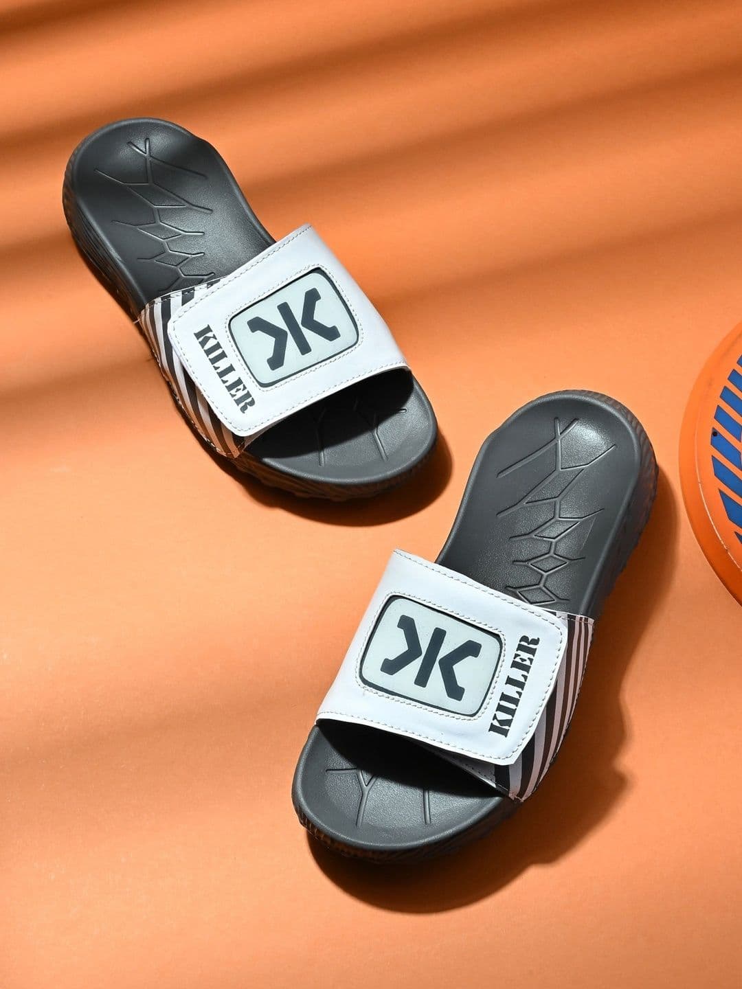 Killer Men Striped Sliders - view 1