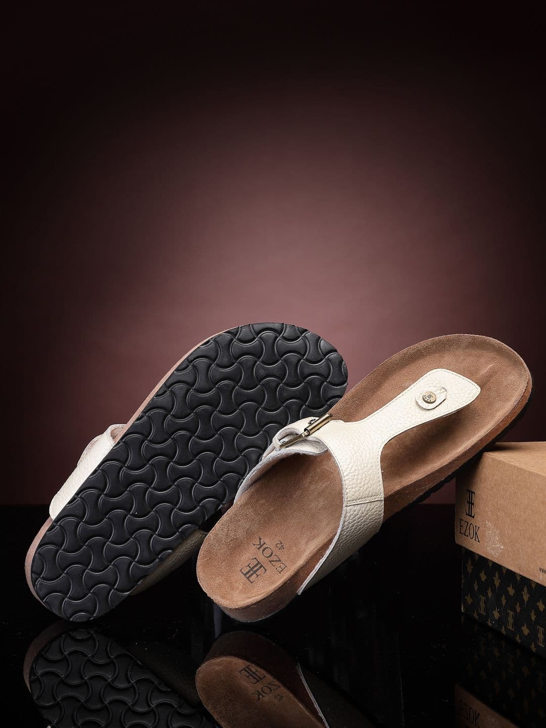 EZOK Leather Comfort Sandals - view 1