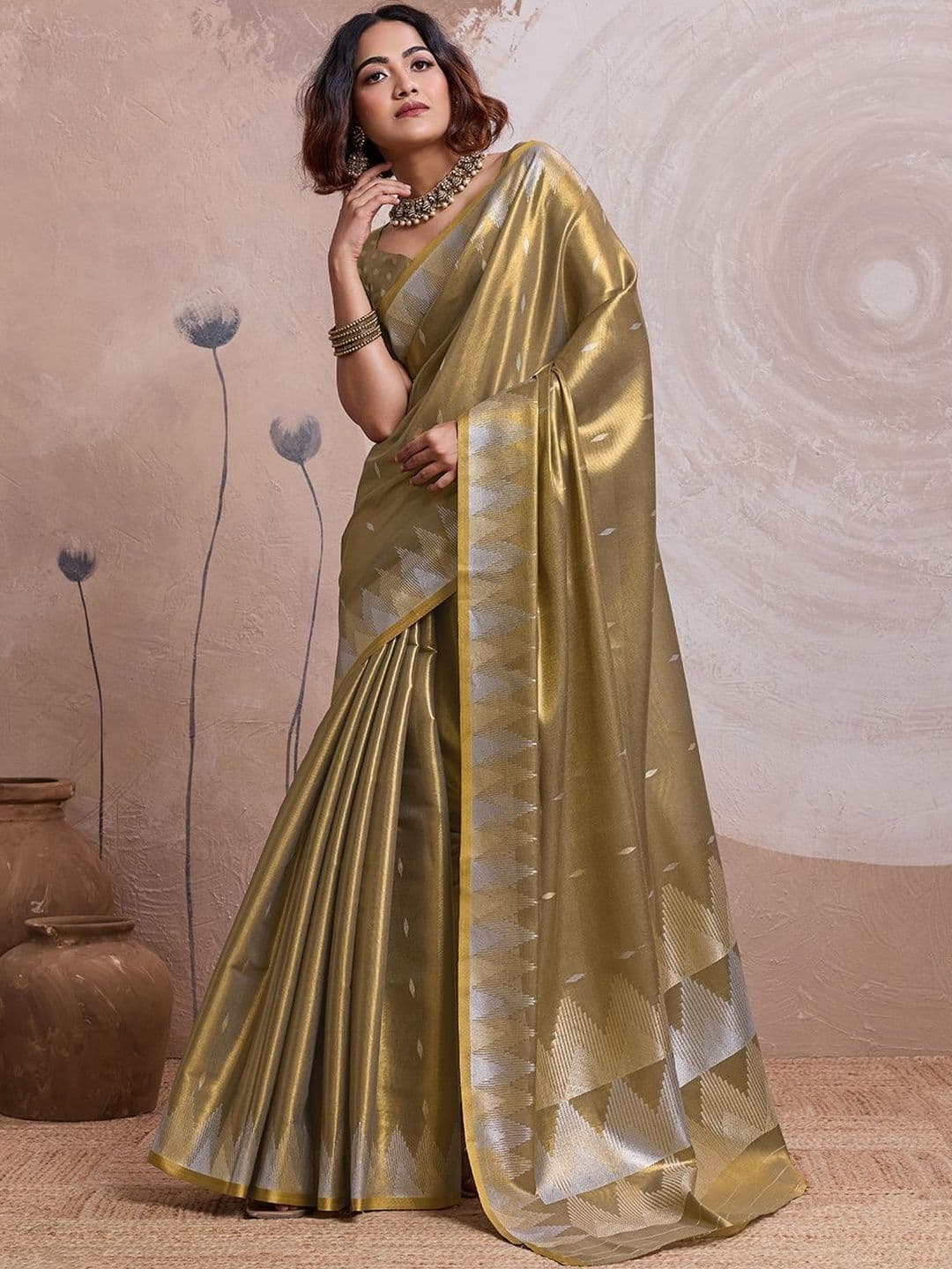 BFM Zari Tissue Banarasi Saree - view 1