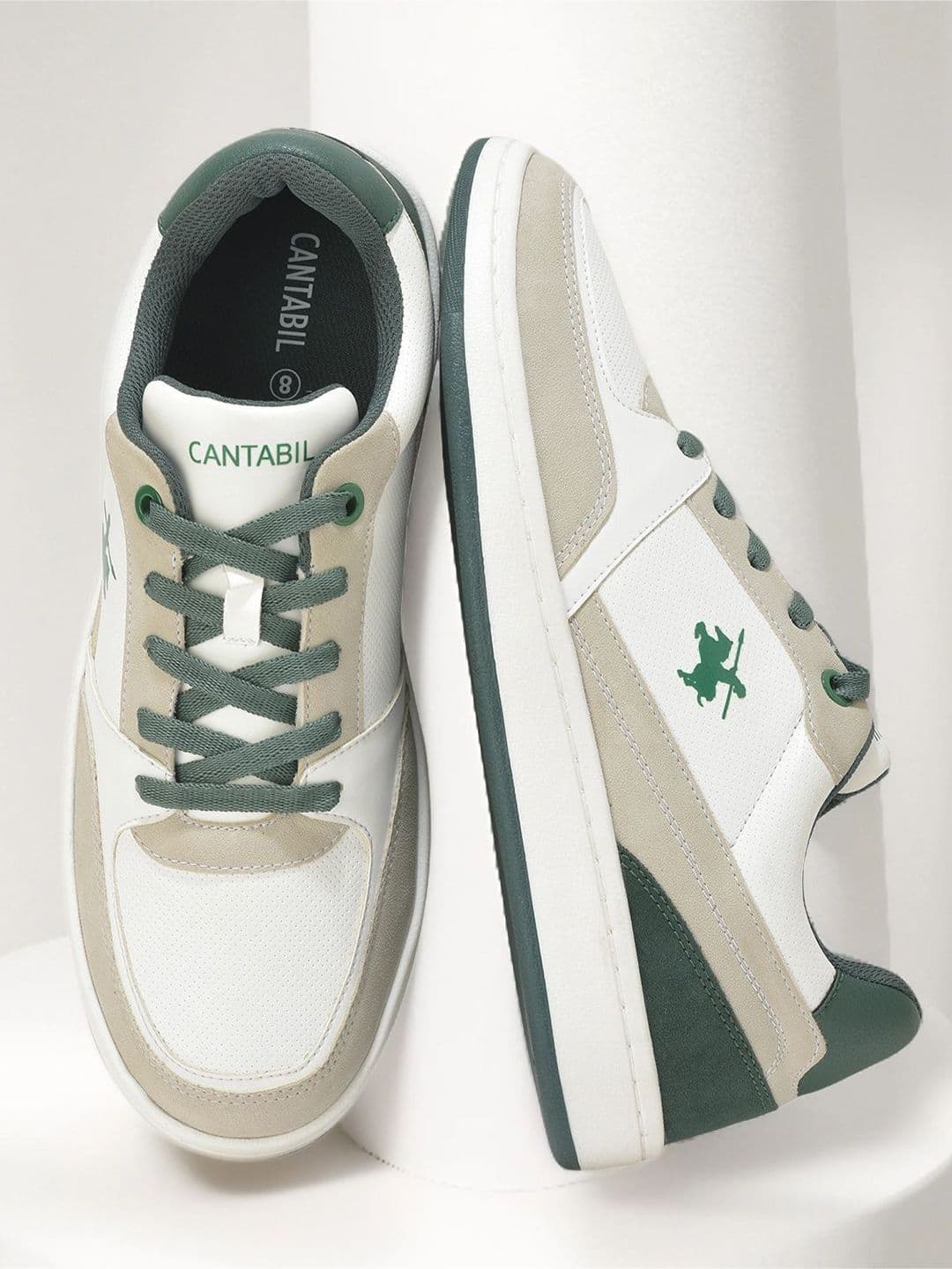 Cantabil Men Colourblocked PU Sneakers - view 1
