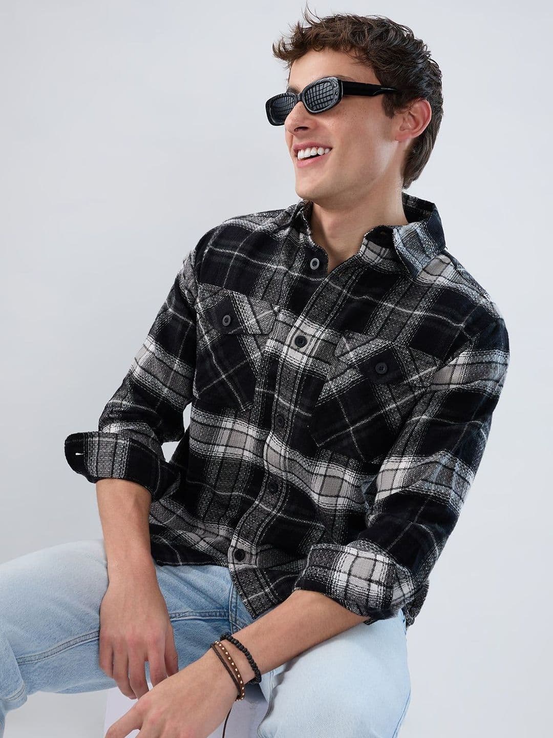 VASTRADO Men Classic Checked Casual Shirt - view 1