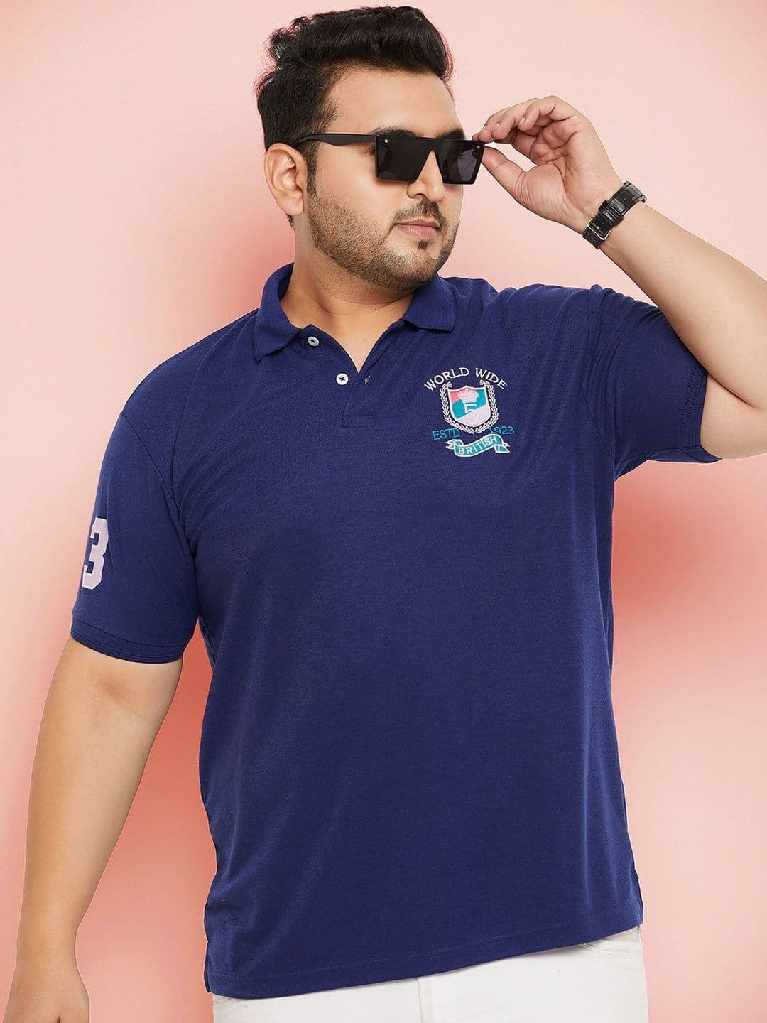 OPERATIVE Men Brand Logo Polo Collar T-shirt - view 1