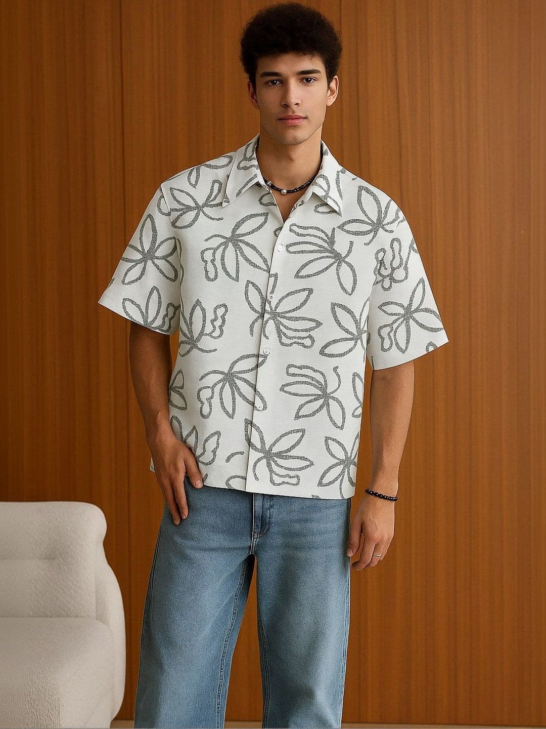 R.Code by The Roadster Life Co. Men Floral Printed Casual Shirt - view 1