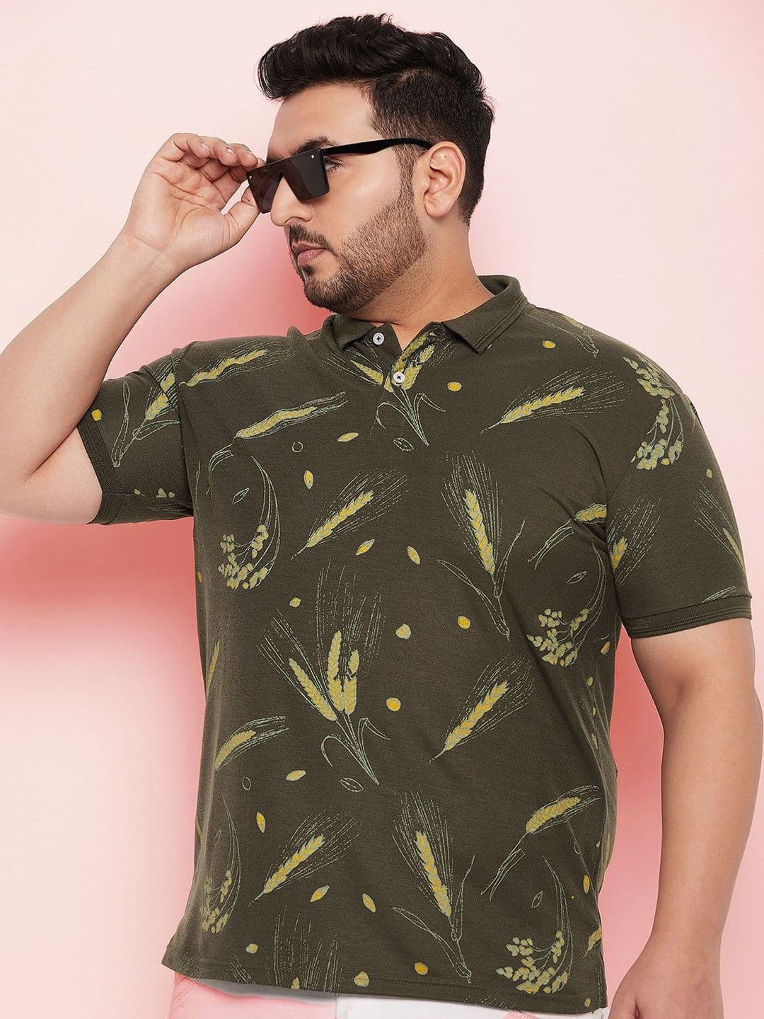 OPERATIVE Men Printed Polo Collar Pockets T-shirt - view 1