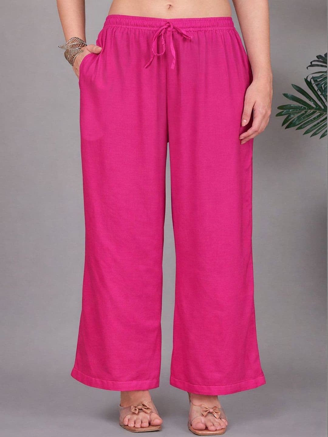 GRACIT Women Flared Knitted Ethnic Palazzos - view 1