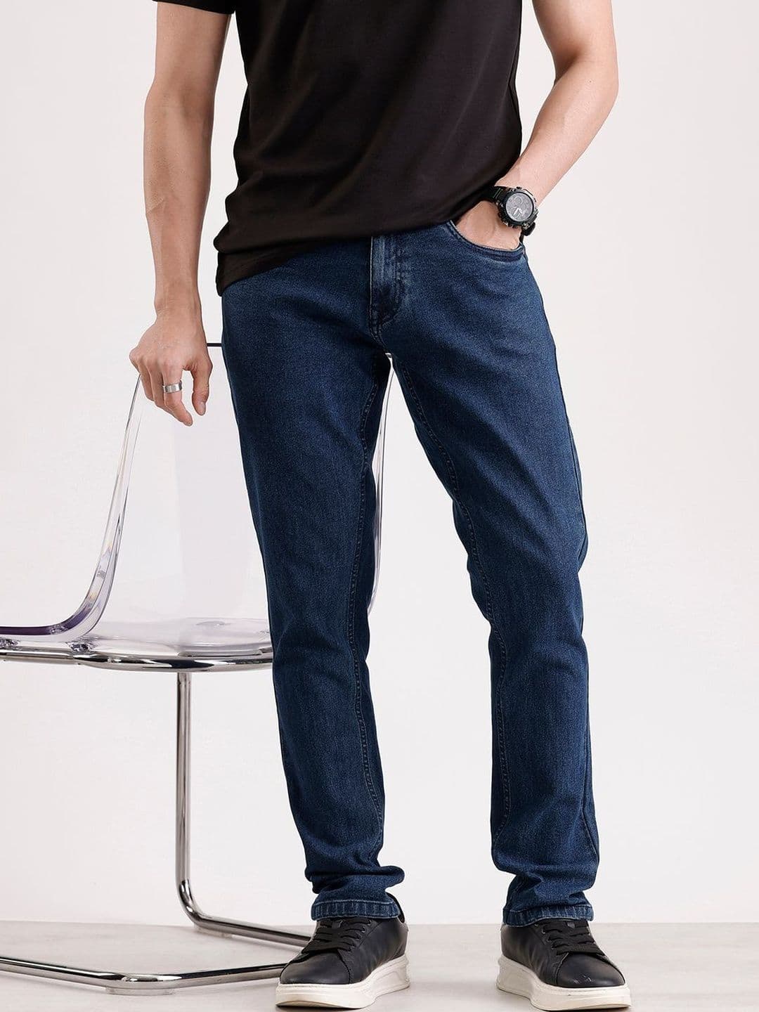 WROGN Men Urban Slim Slim Fit Mid-Rise Jeans - view 1