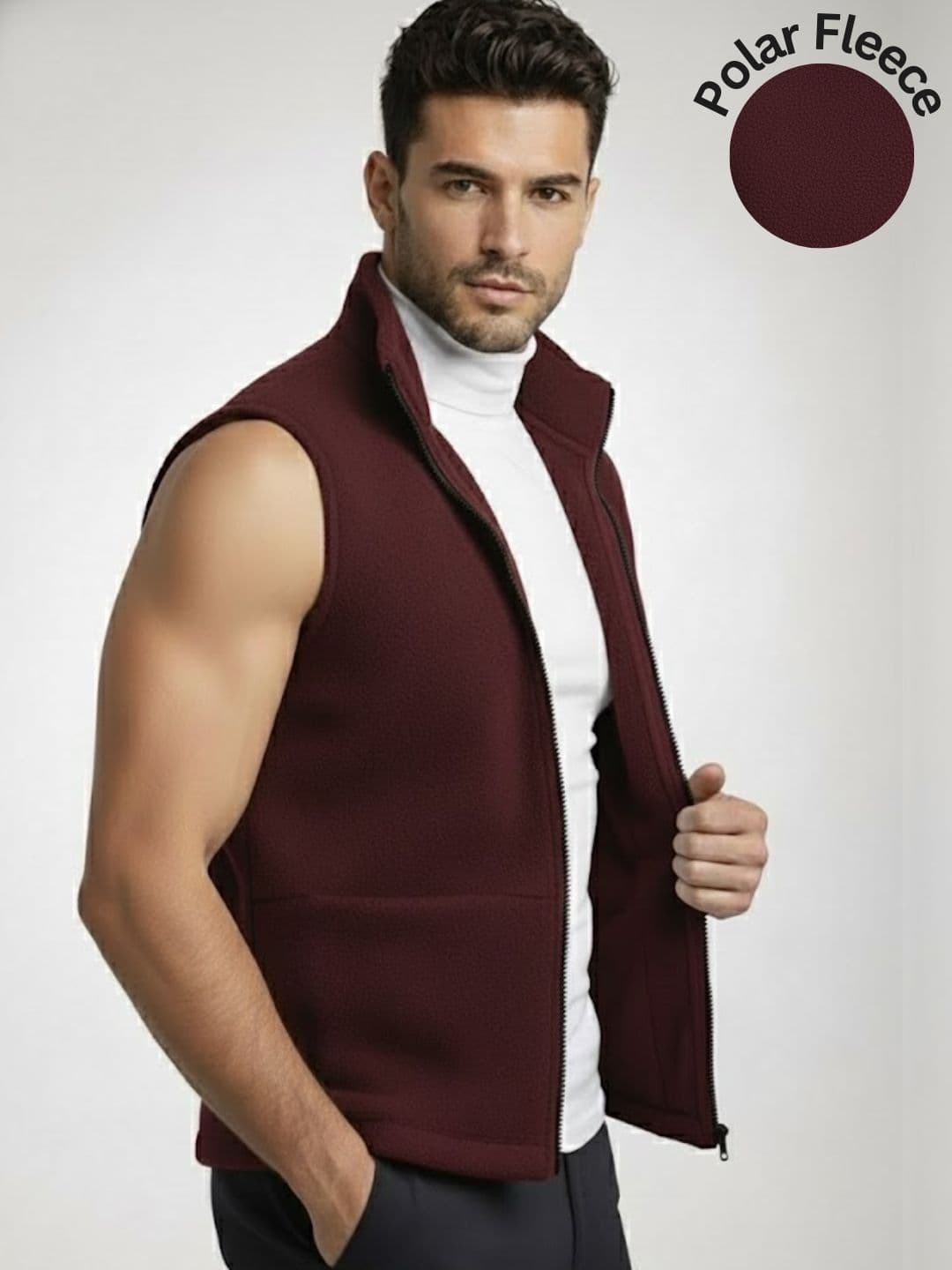 Rigo Men Fleece Open Front Jacket - view 1