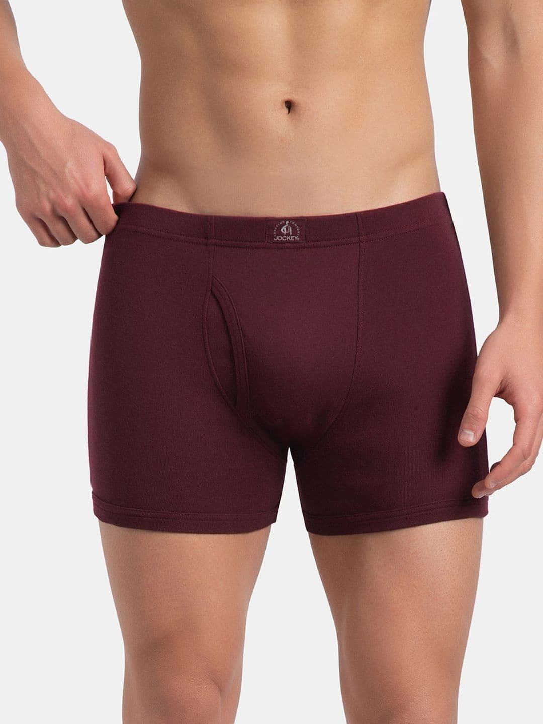 Jockey Combed Cotton Rib Boxer Brief with Ultrasoft and Durable Waistband-8008 - view 1