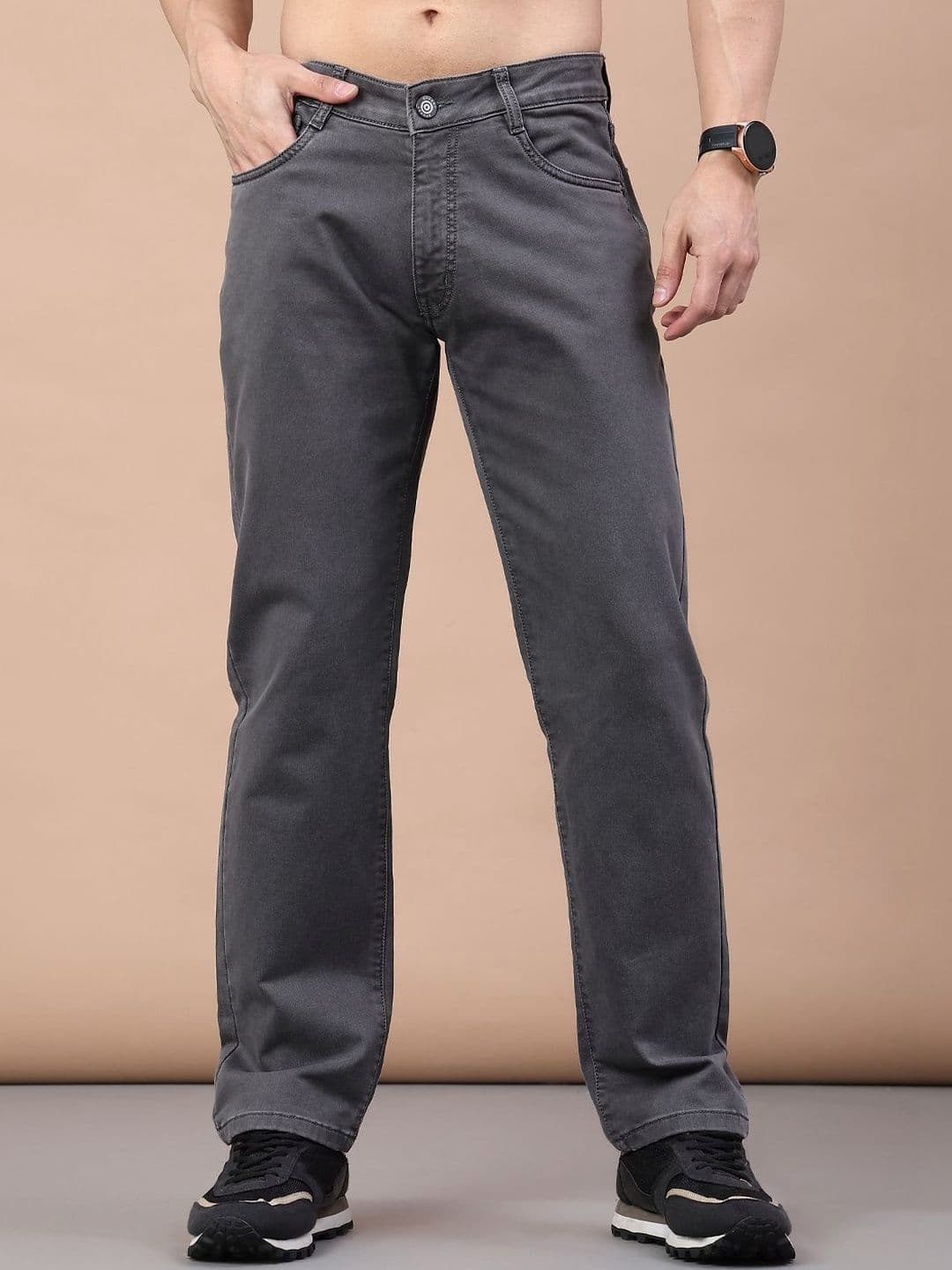 V-Mart Men Regular Fit Mid-Rise Stretchable Jeans - view 1