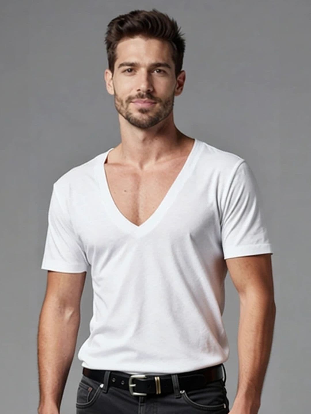 ANDREW HILL Men V-Neck T-shirt - view 1