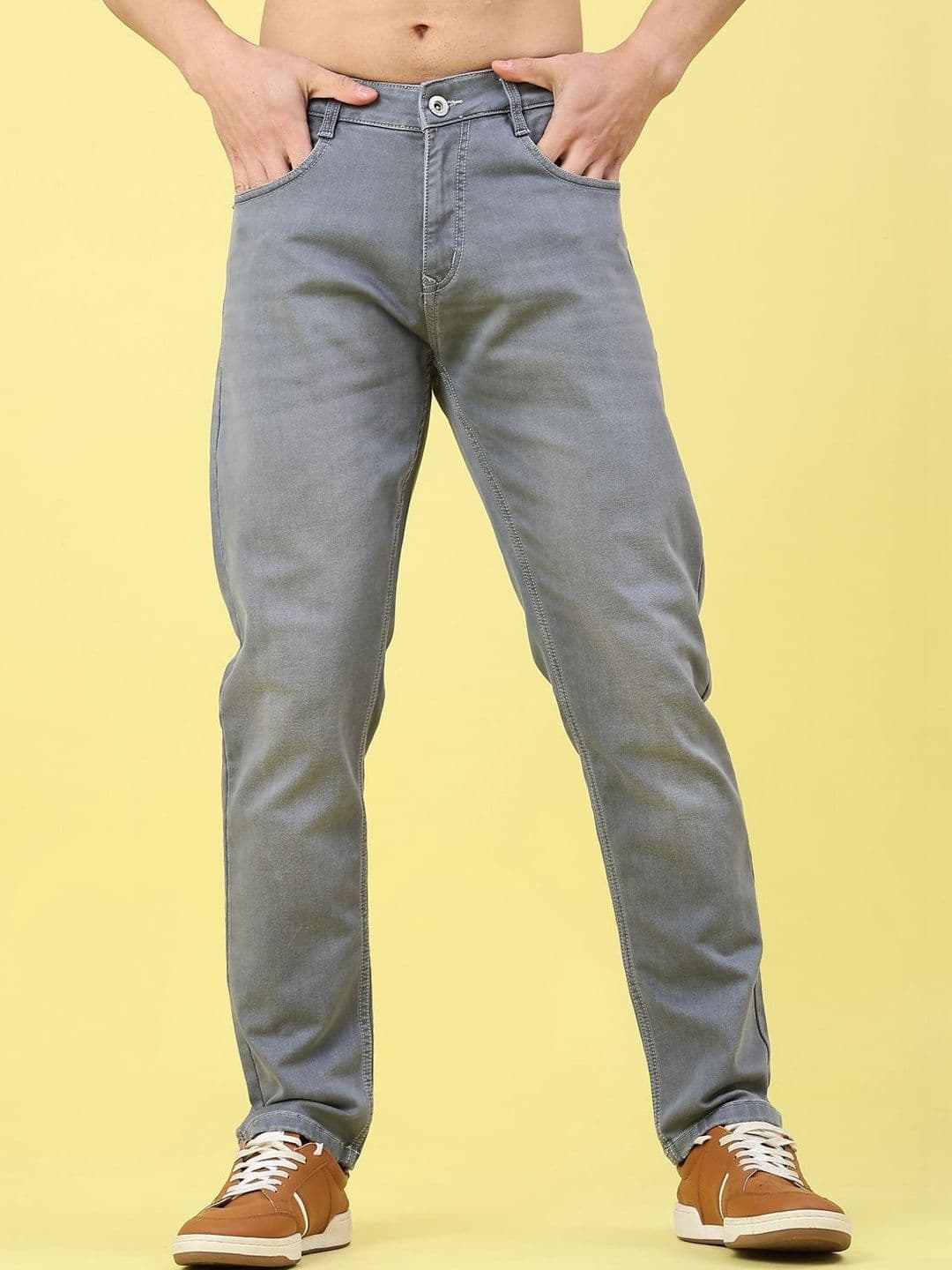 V-Mart Men Regular Fit Mid-Rise Stretchable Jeans - view 1