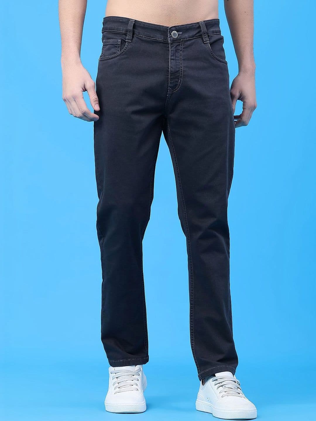 V-Mart Men Regular Fit Mid-Rise Stretchable Jeans - view 1