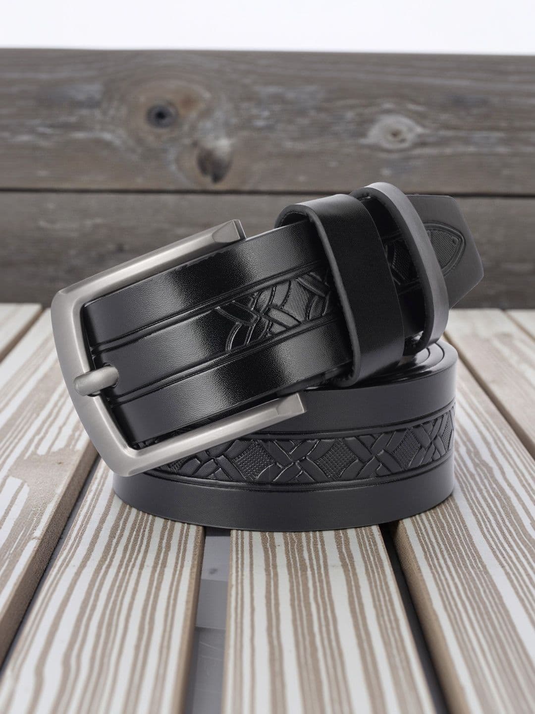 The Roadster Lifestyle Co Men Textured Casual Belt - view 1