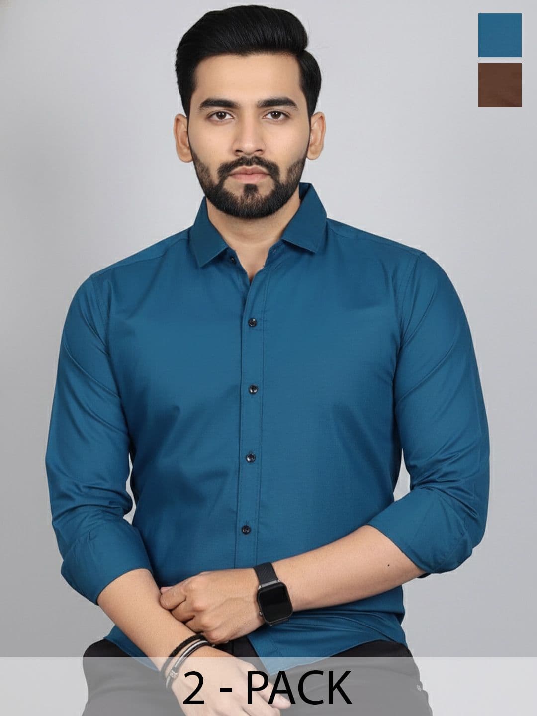 Blue Dove Men Comfort Casual Shirt - view 1