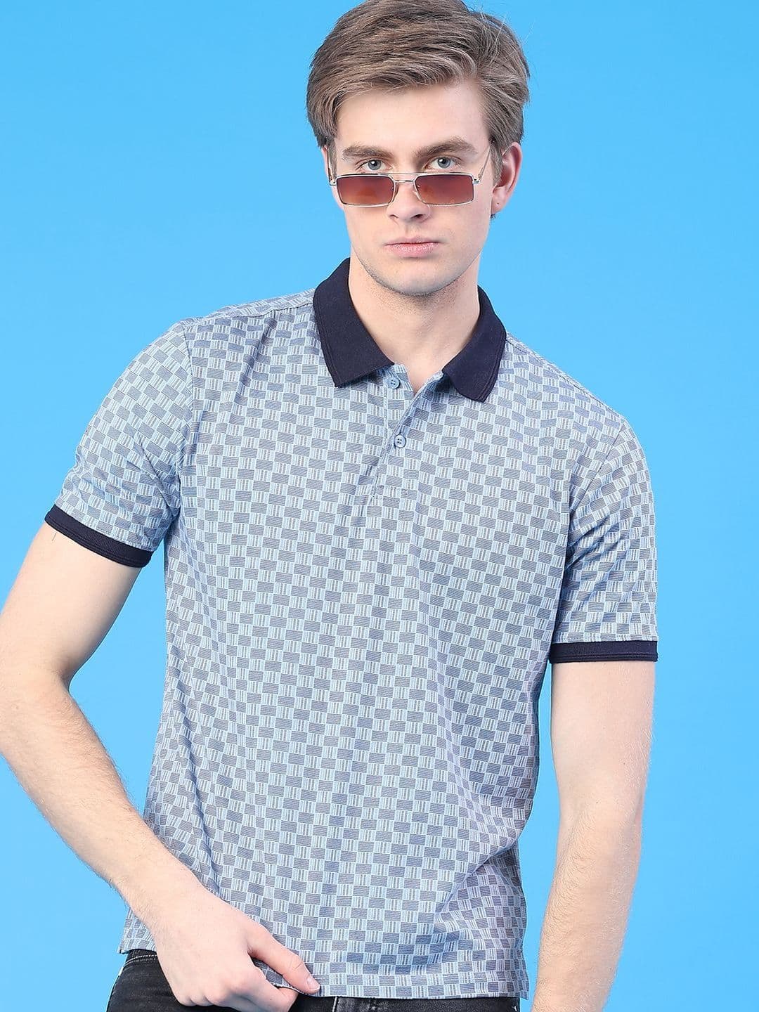 V-Mart Men Polo Collar T-shirt - view 1
