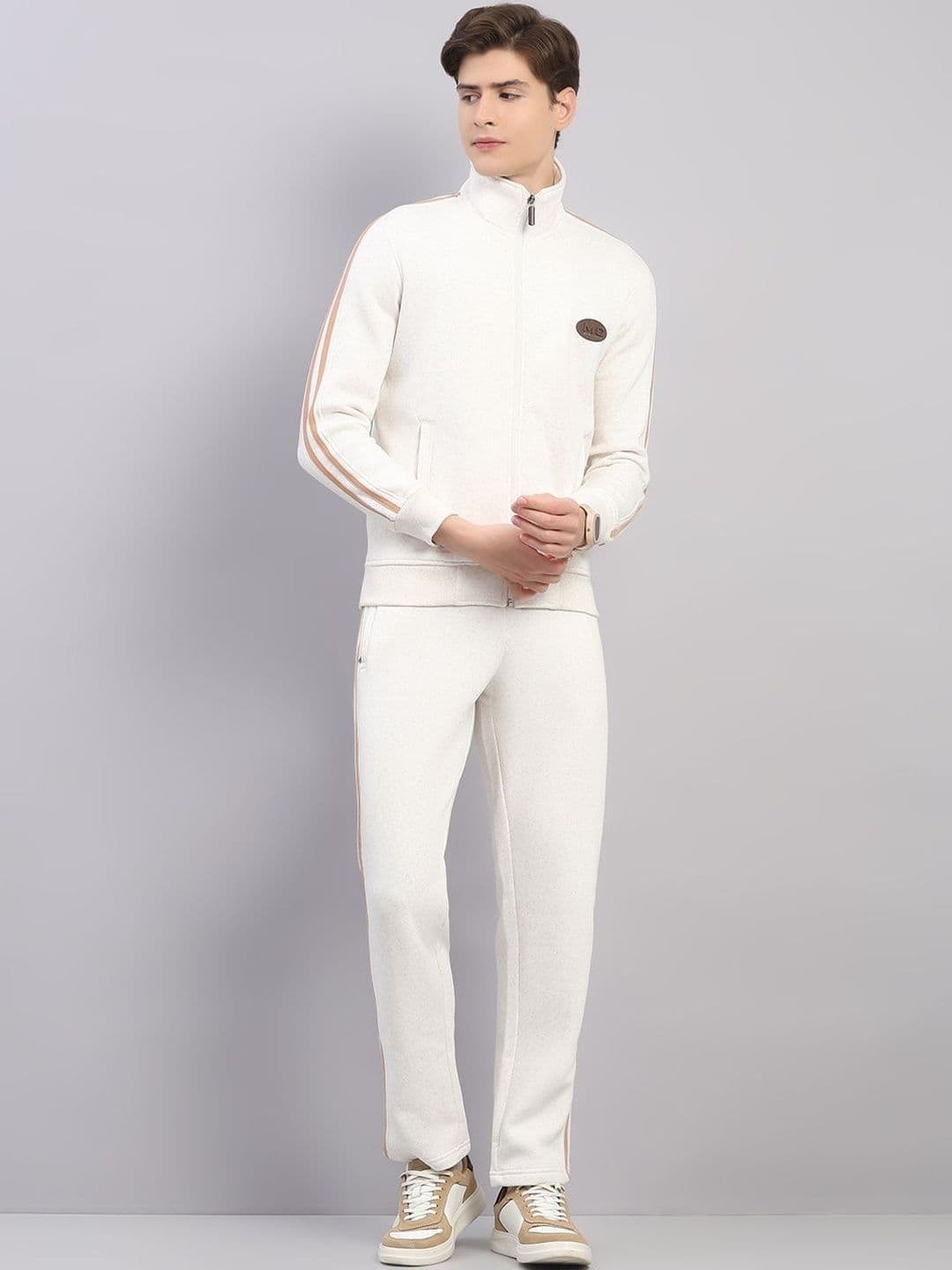 Monte Carlo Men Stand Collar Mid-Rise Tracksuits - view 1
