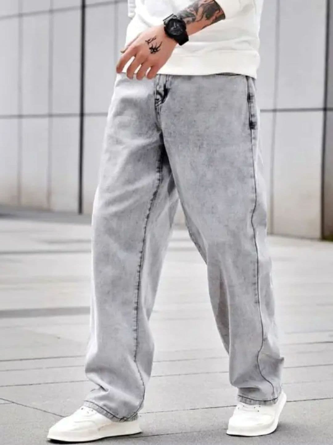 Moda Rapido Men Classic Relaxed Fit Mid-Rise Heavy Fade Stretchable Jeans - view 1
