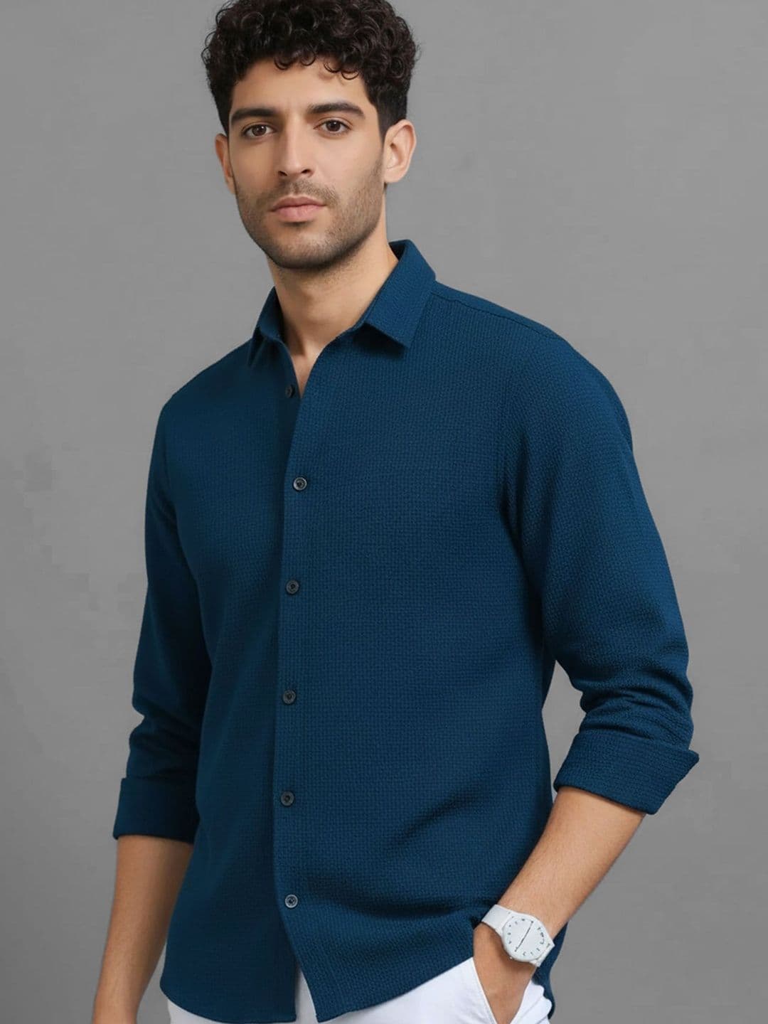 R.Code by The Roadster Life Co. Men Standard Casual Shirt - view 1