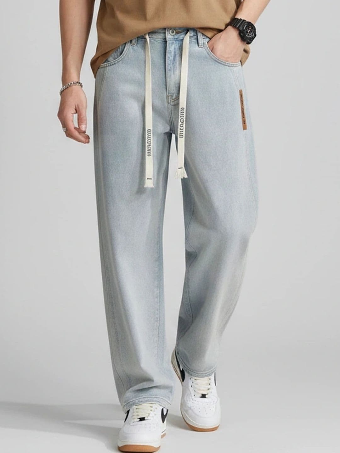 ANDREW HILL Men Mid-Rise Light Fade Jeans - view 1
