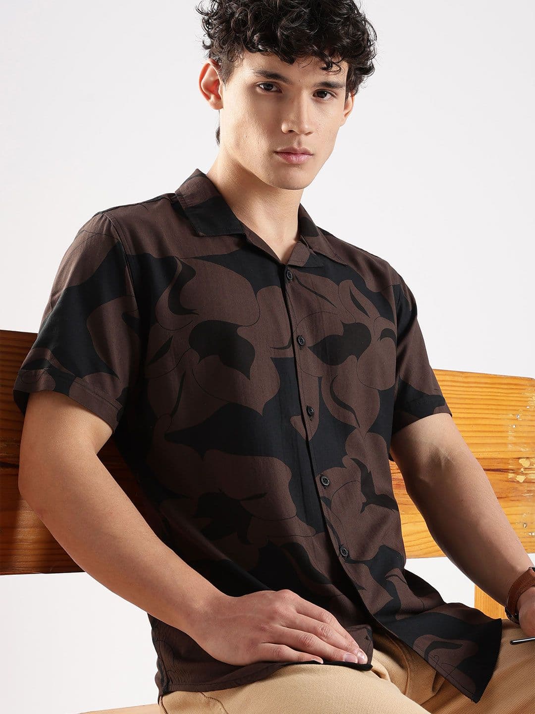 HERE&NOW Men Regular Fit Printed Casual Shirt - view 1