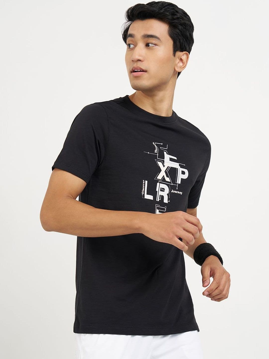 Ajile by Pantaloons Men Printed Slim Fit T-shirt - view 1