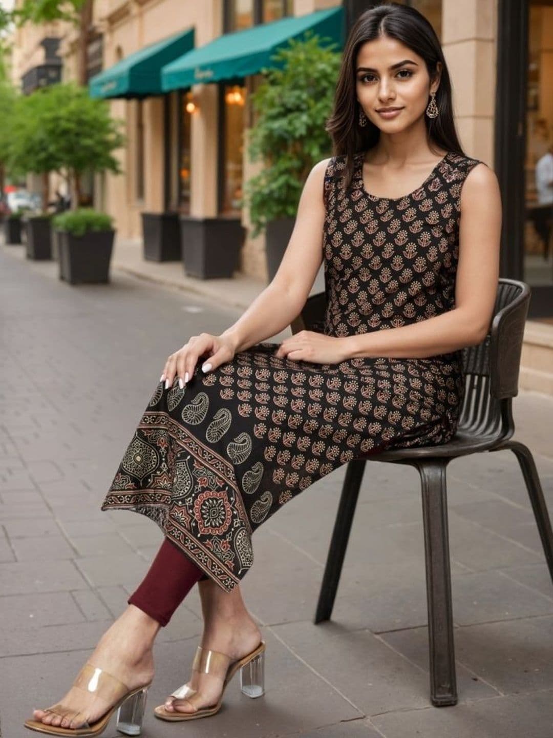 HERE&NOW Women Floral Printed Kurta - view 1