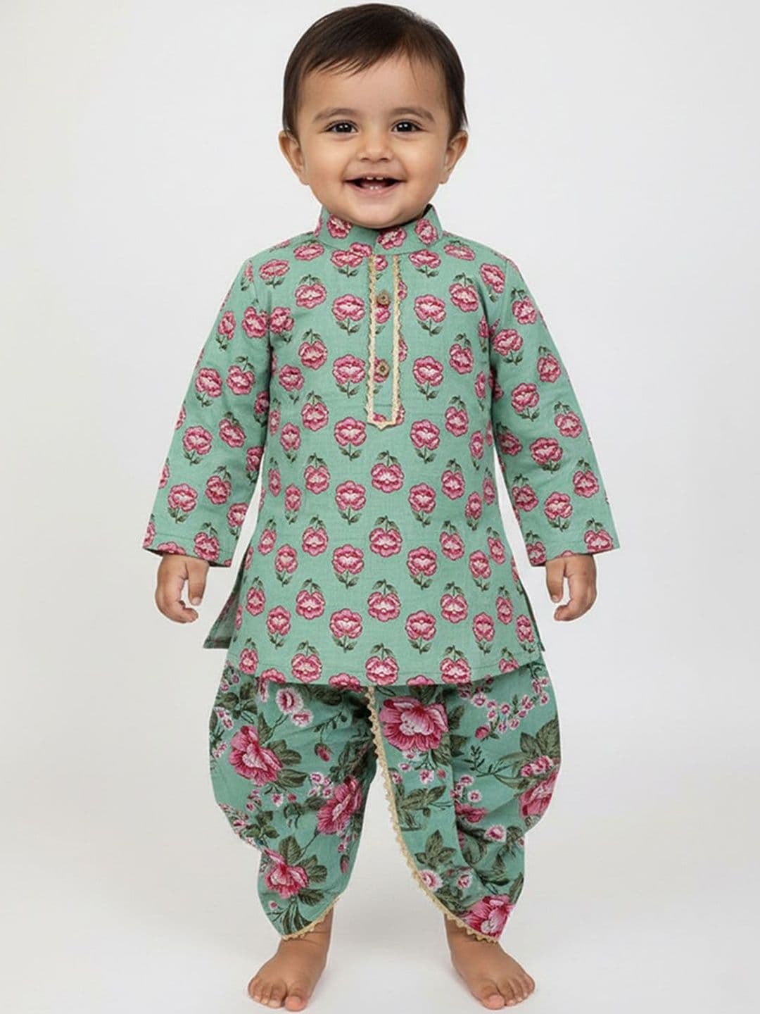 Baby Moo Boys Printed Dhoti Pants