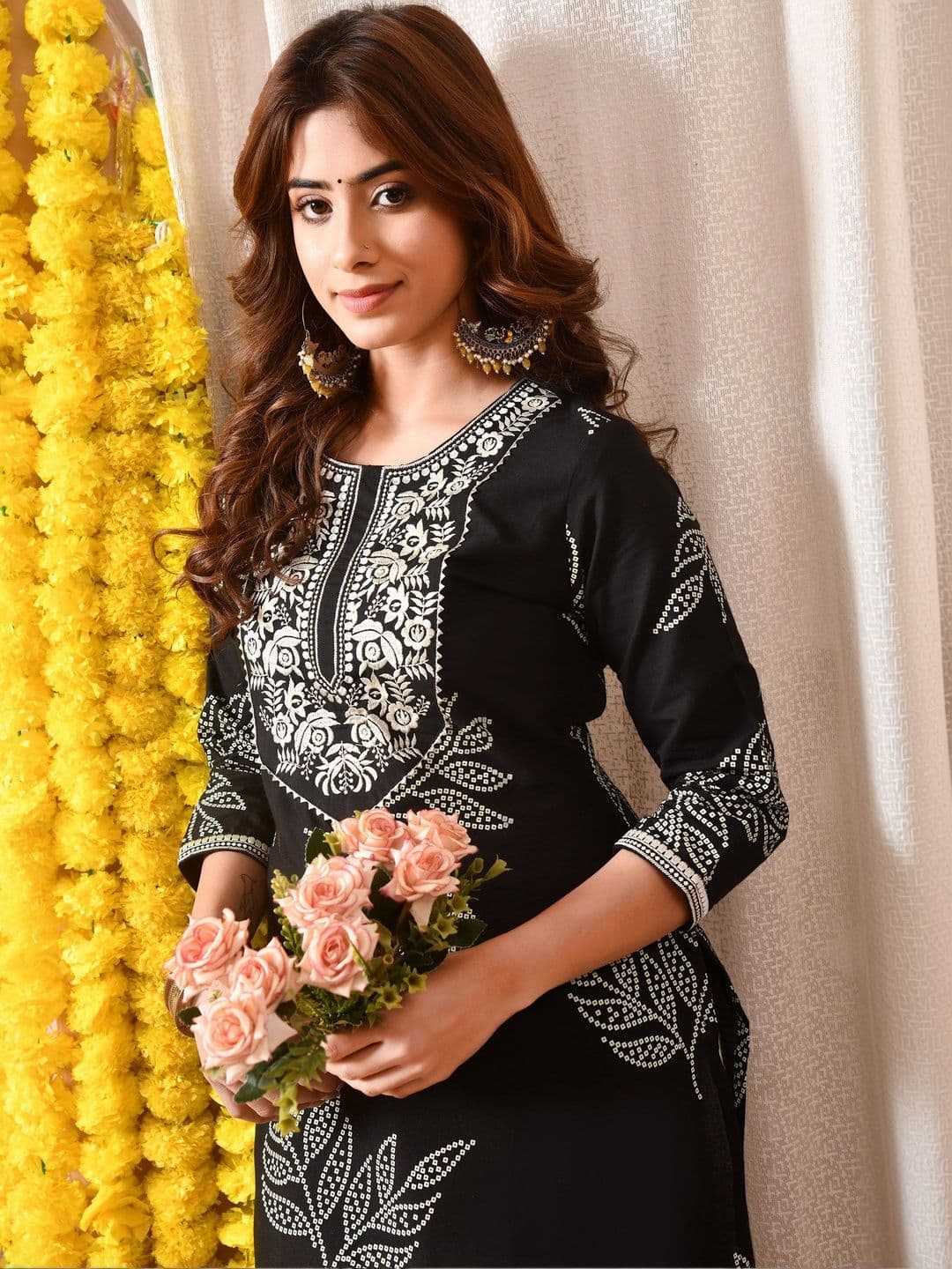 KJTRENDS Women Floral Printed Floral Kurta - view 1