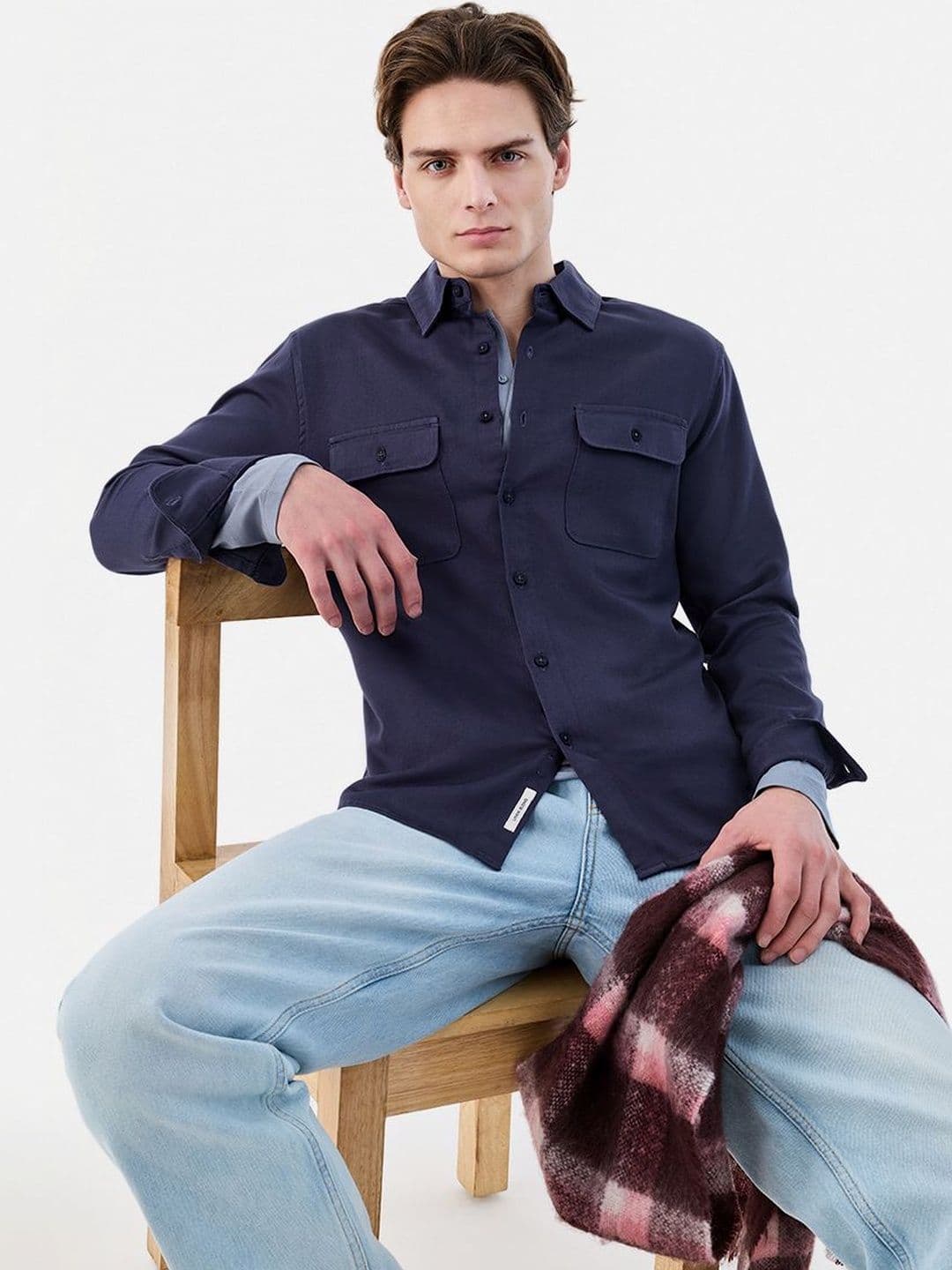 Snitch Linen Blend Long Sleeves Shirt - view 1