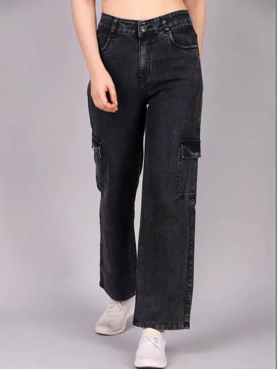 Mast & Harbour Women Classic Relaxed Fit Mid-Rise Light Fade Stretchable Jeans - view 1