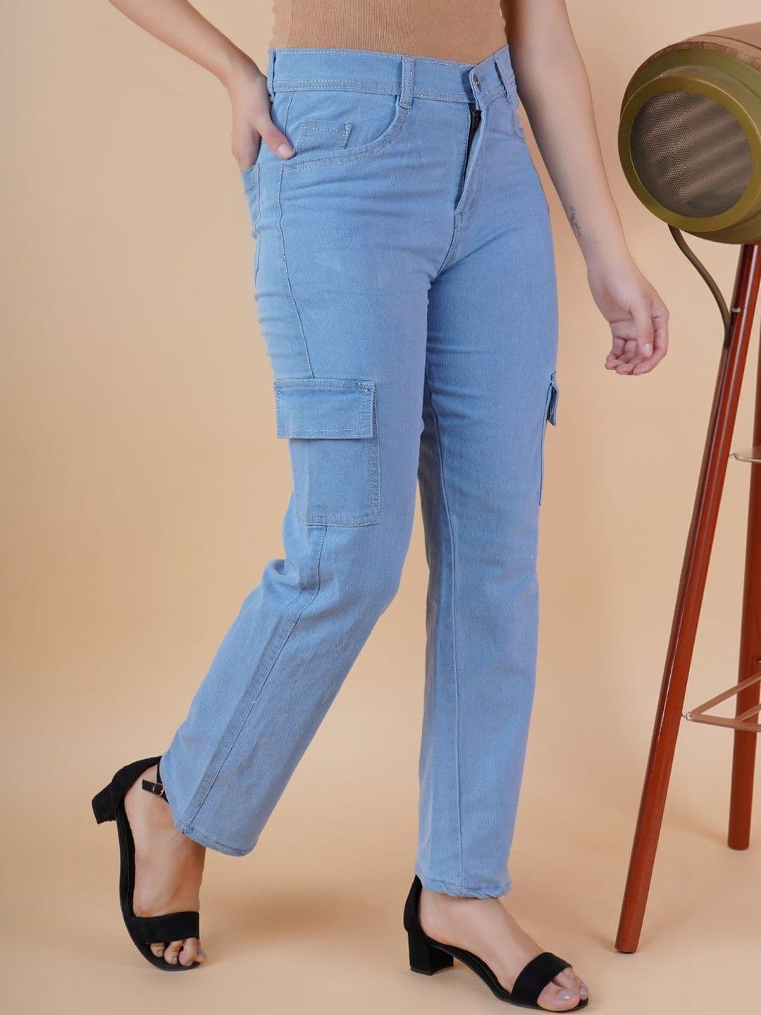 Mast & Harbour Women Classic Boyfriend Fit Mid-Rise Stretchable Jeans - view 1