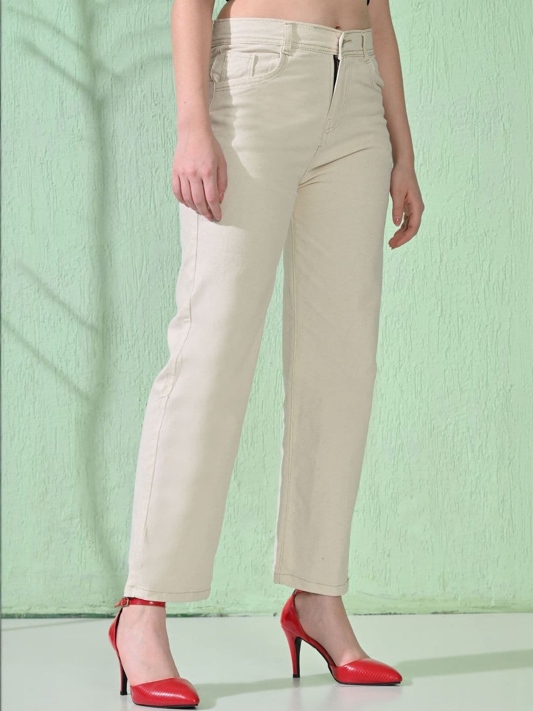 Mast & Harbour Women Classic Mid-Rise Stretchable Jeans - view 1