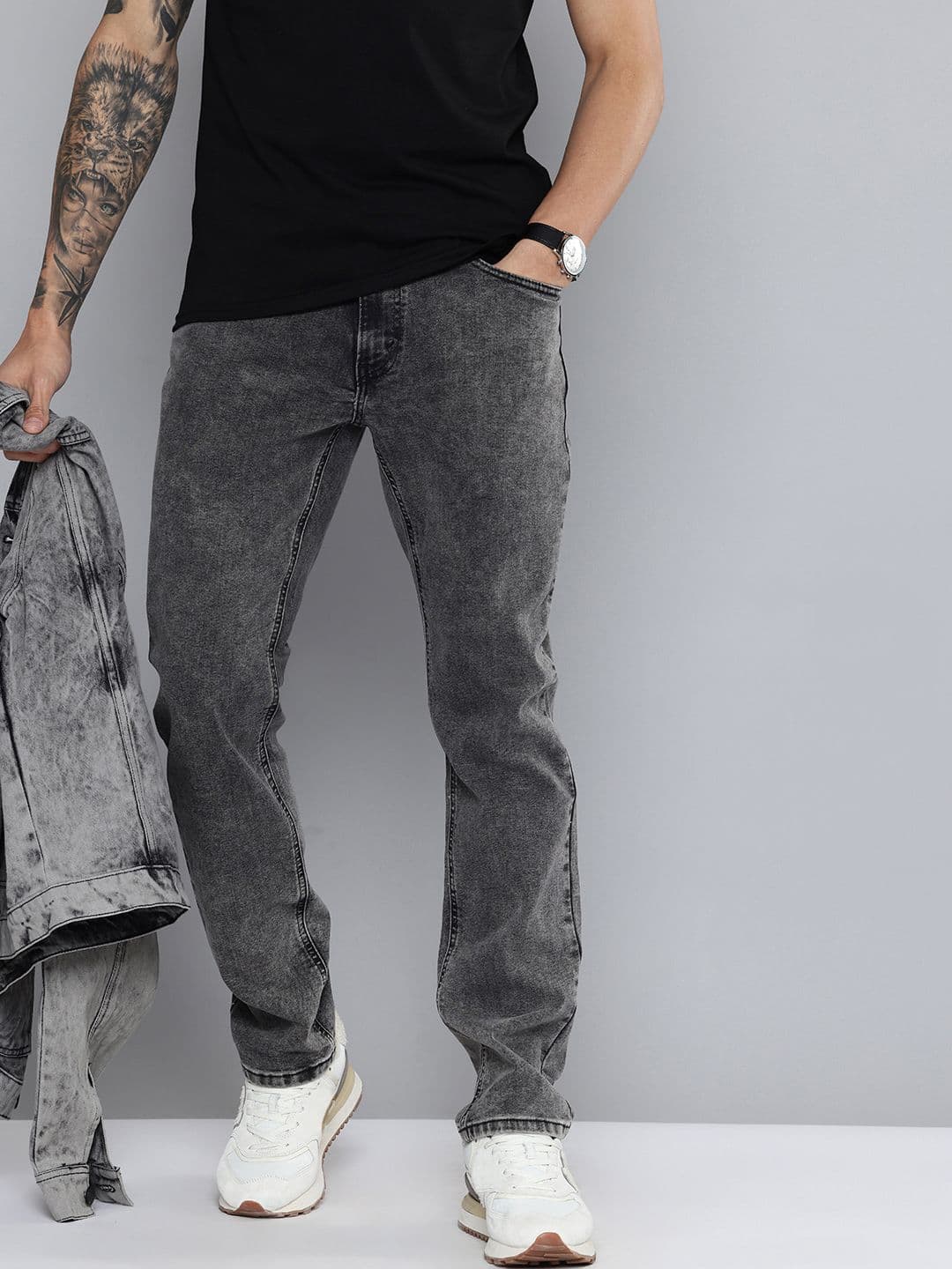 Levis Men 541 Athletic Tapered Fit Heavy Fade Stretchable Jeans - view 1