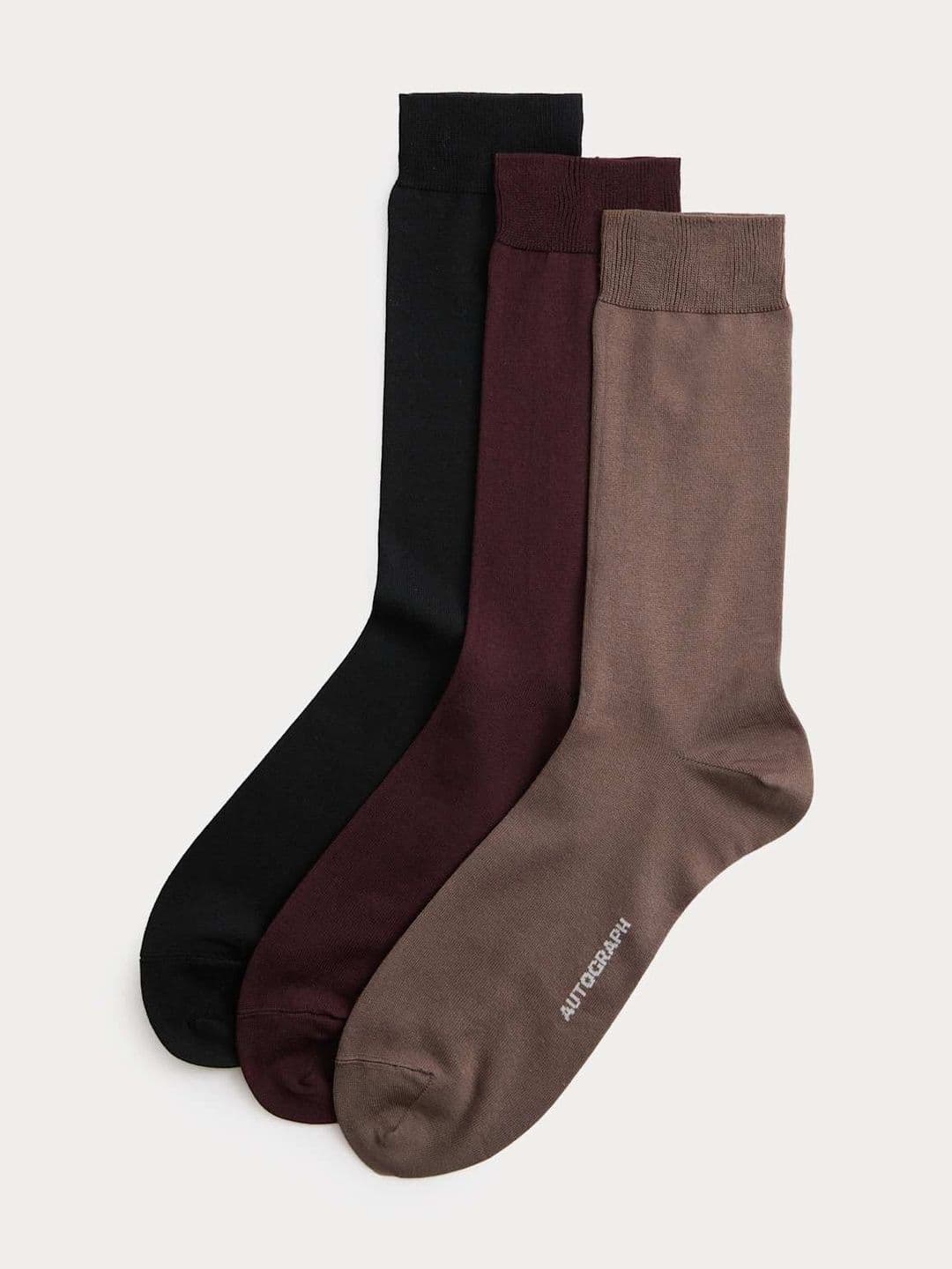 Marks & Spencer AUTOGRAPH 3 Pack Egyptian Cotton Rich Socks - view 1