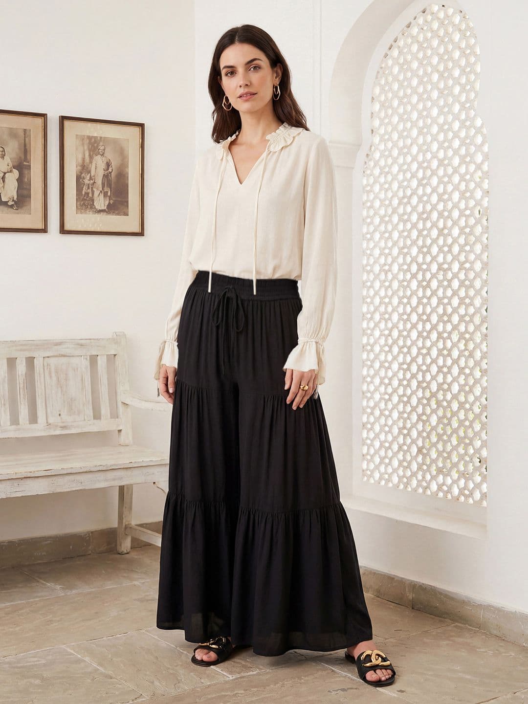 Globus Women Flared Palazzos - view 1