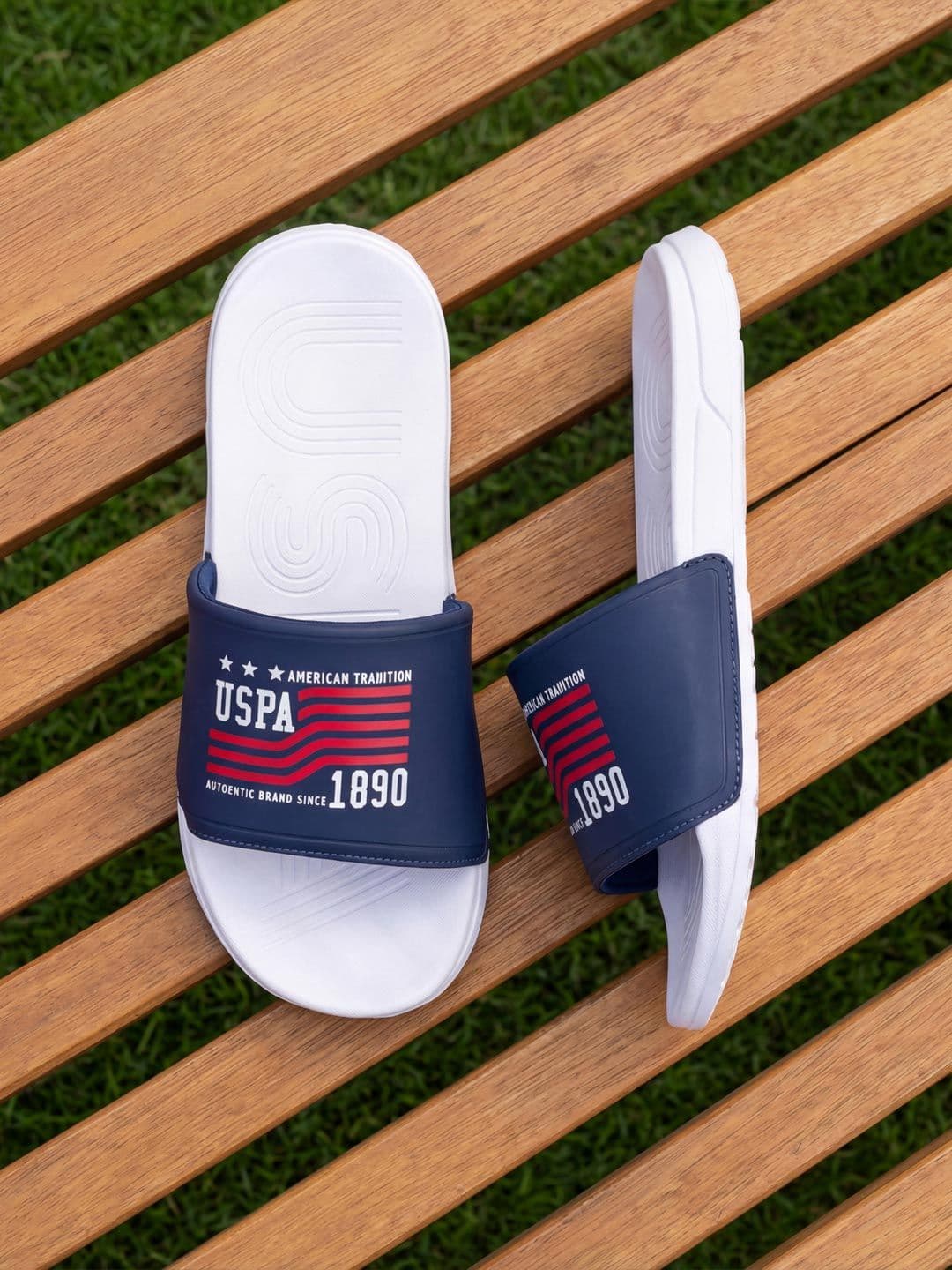U.S. Polo Assn. Men Printed Sliders Flip Flops - view 1