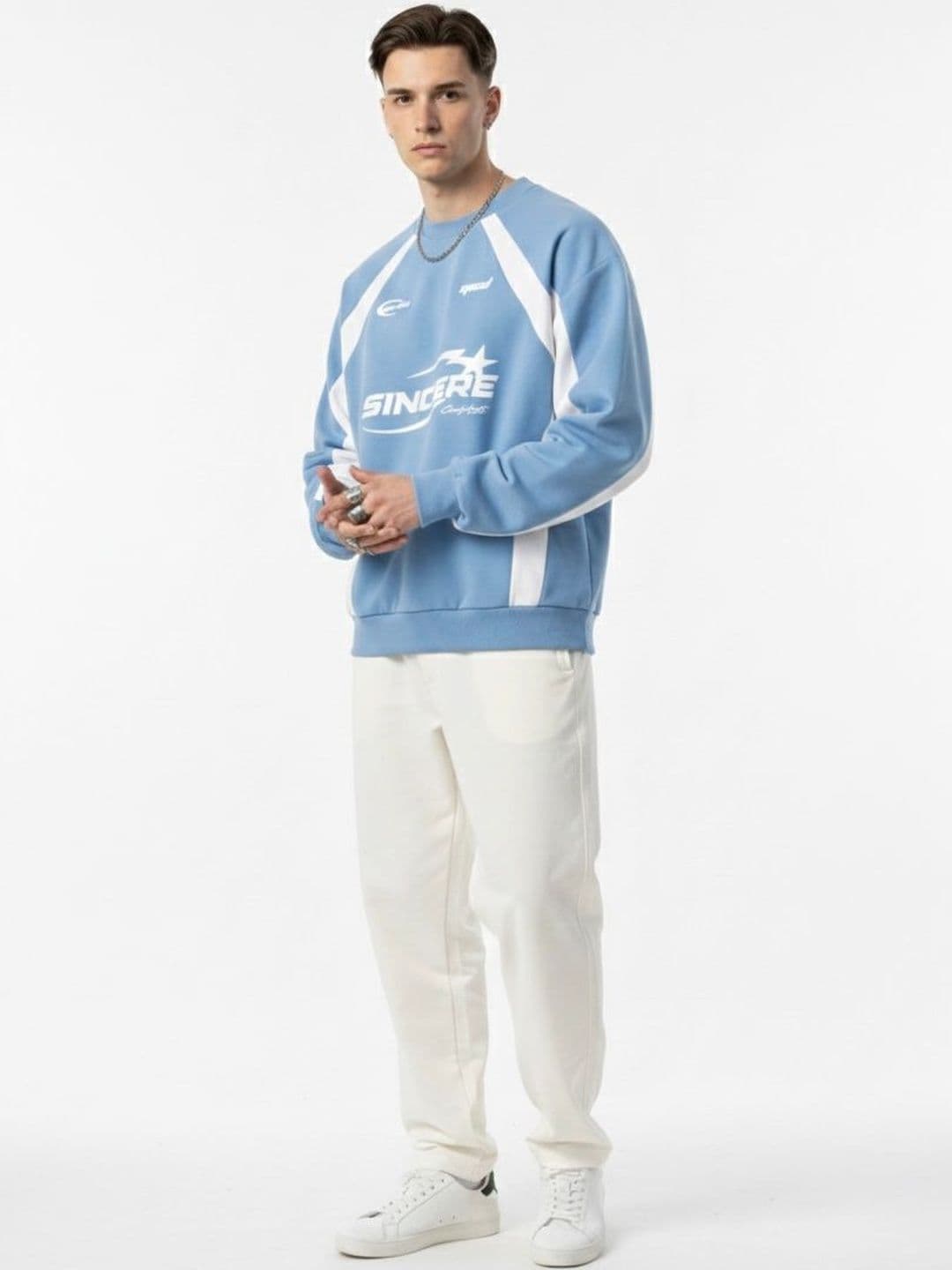 AVEJO Men Colourblocked Sweatshirt - view 1