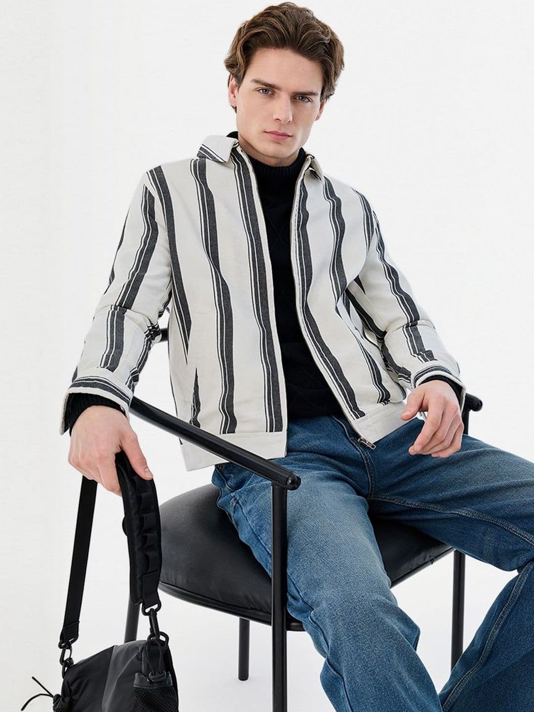 Snitch White Stripes Jacket - view 1