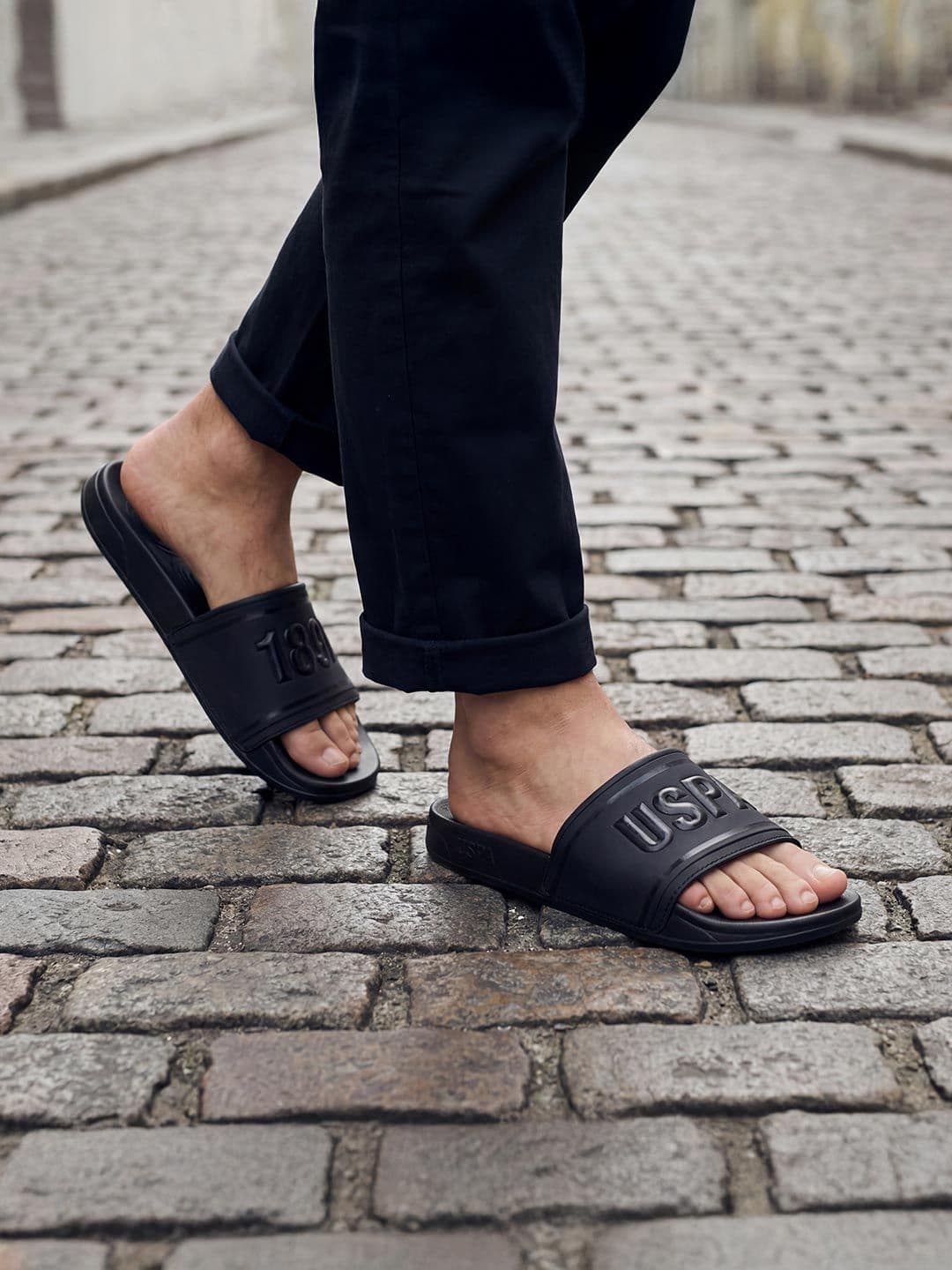 U.S. Polo Assn. Men Rubber Sliders - view 1