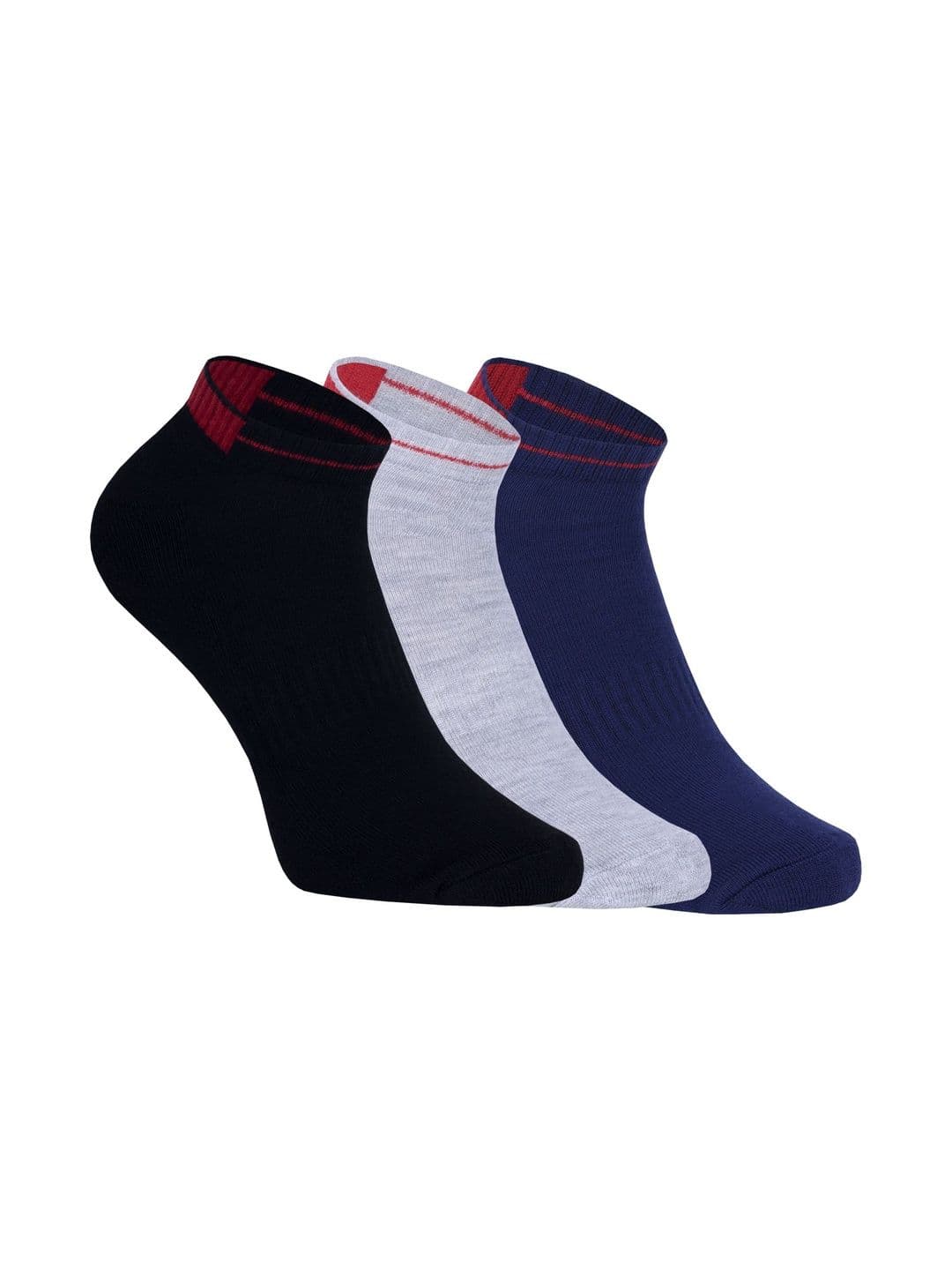 USOXO Unisex Pack of 3 Cotton Colourblocked Ankle Length Socks - view 1
