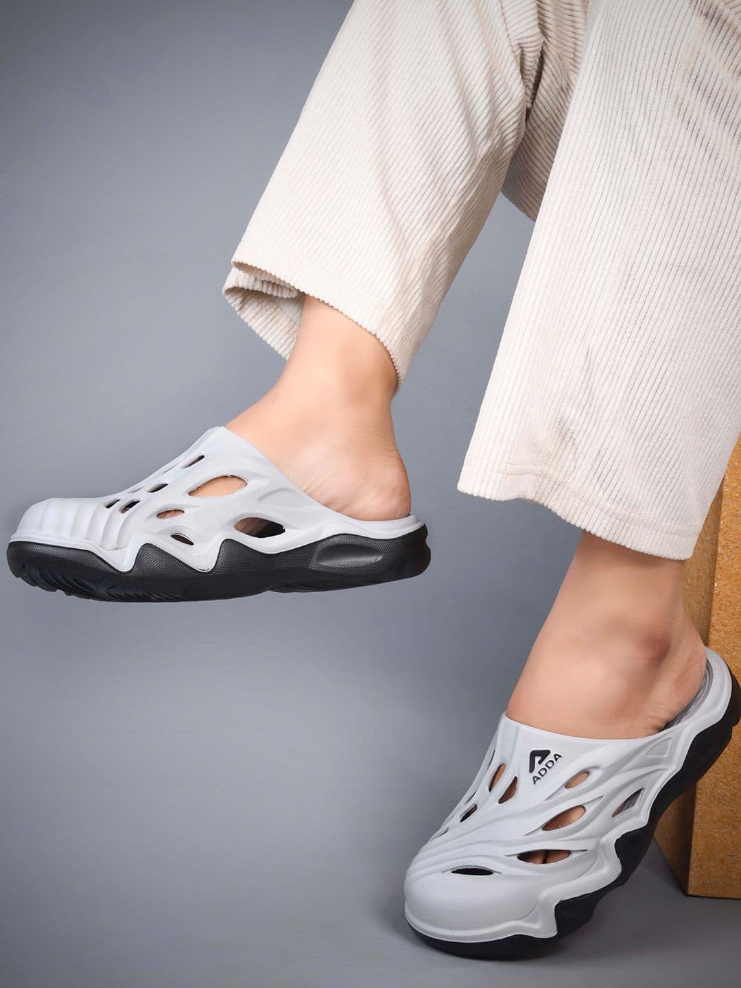 Adda Men Self Design Rubber Slip-On - view 1
