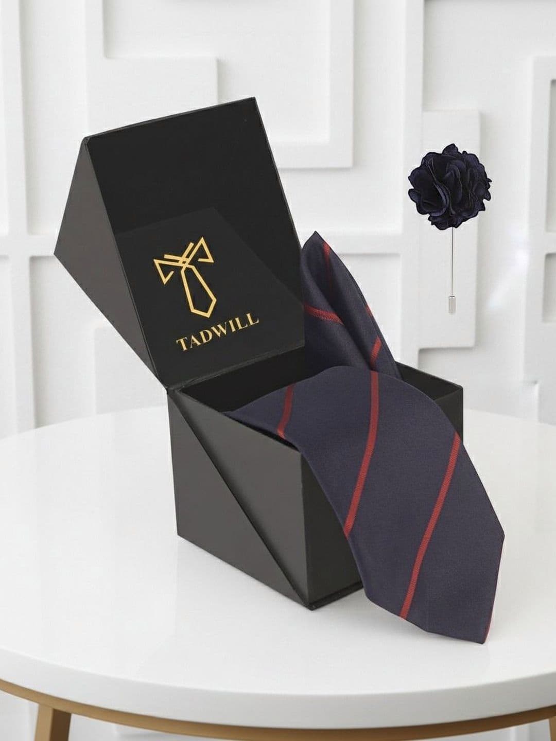 TADWILL Men Striped Broad Tie - view 1