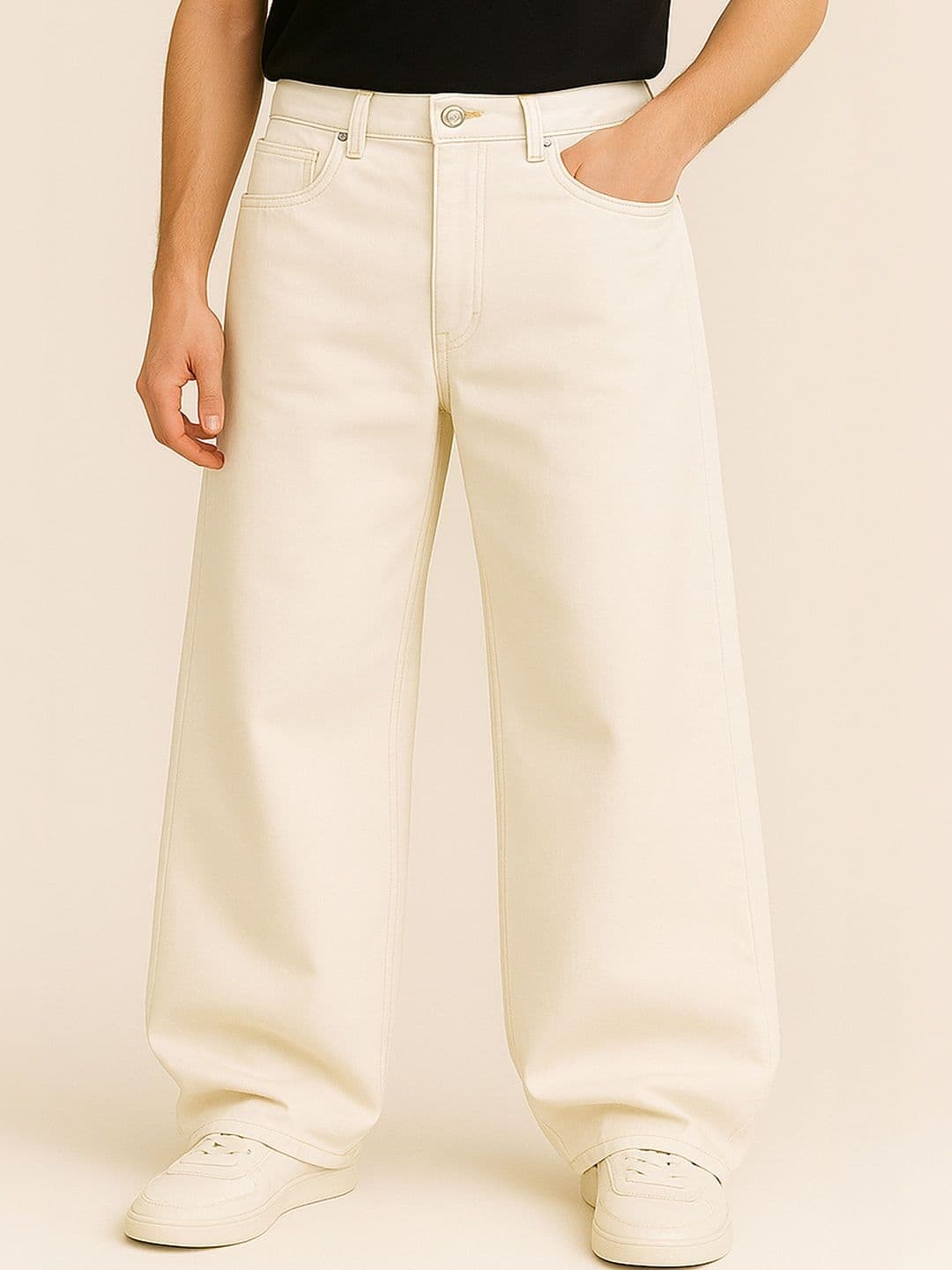 The Roadster Lifestyle Co Mid-Rise Baggy Jeans - view 1