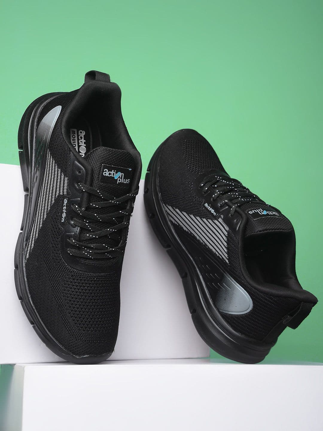 Action Plus Men Mesh Running Non-Marking Shoes - view 1