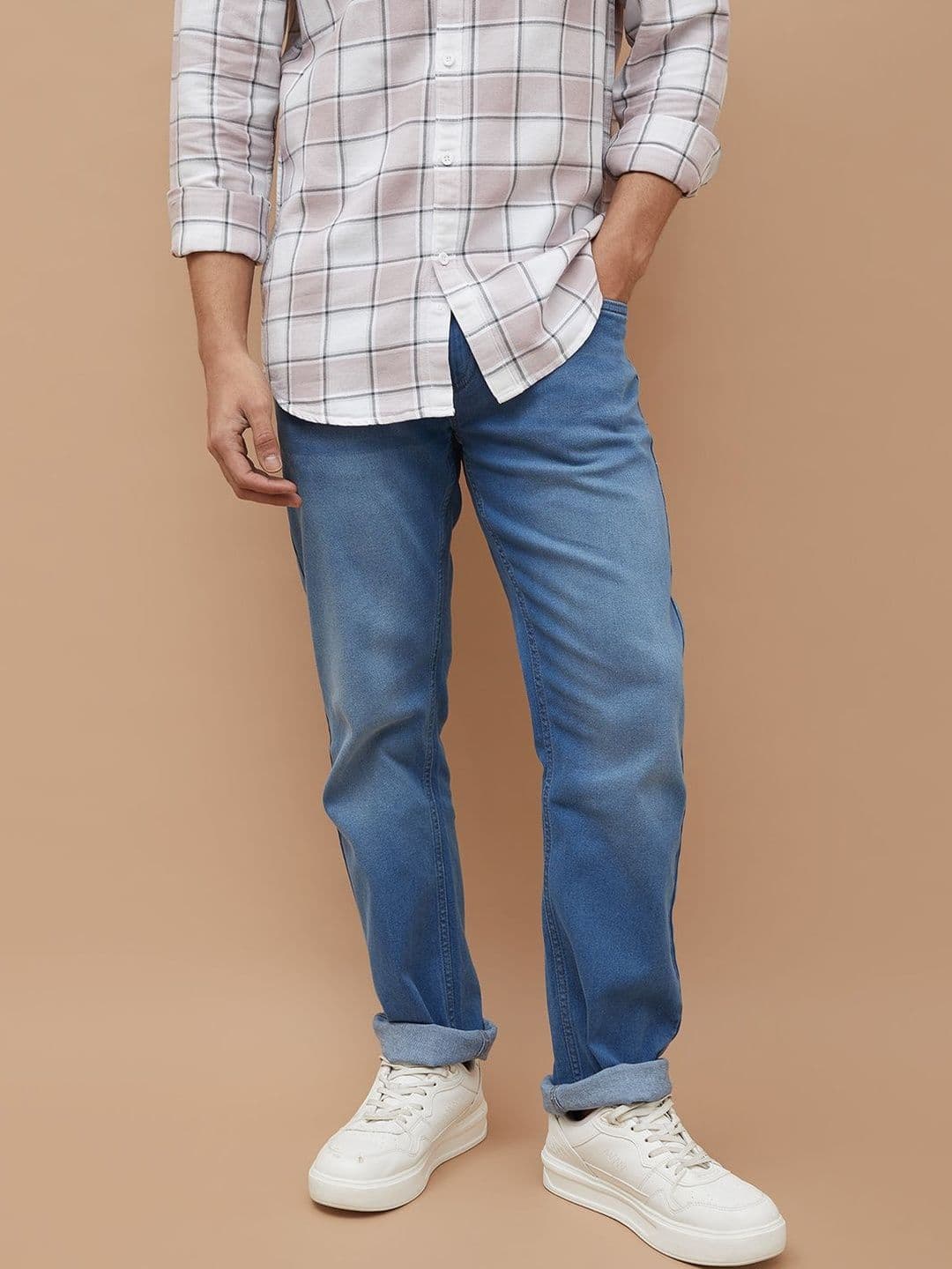 Fame Forever by Lifestyle Men Straight Fit Mid-Rise Light Fade Jeans - view 1