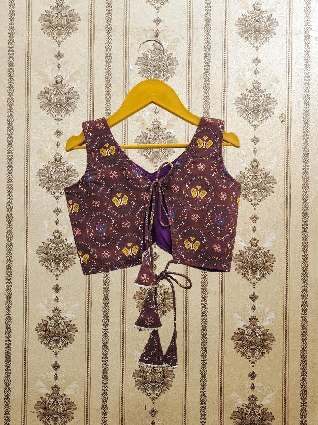 BAESD Girls Printed Mukaish Foil Print Semi-Stitched Lehenga & Blouse With Dupatta - view 1