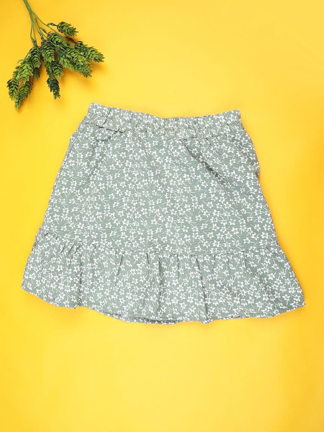 V-Mart Printed Mini A-Line Skirt - view 1